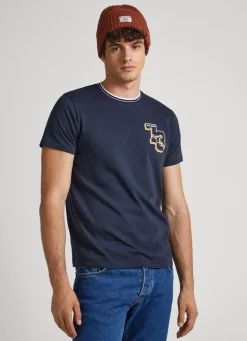 Homem Pepe Jeans T-Shirts>T-Shirt Logo 1973 Estampado