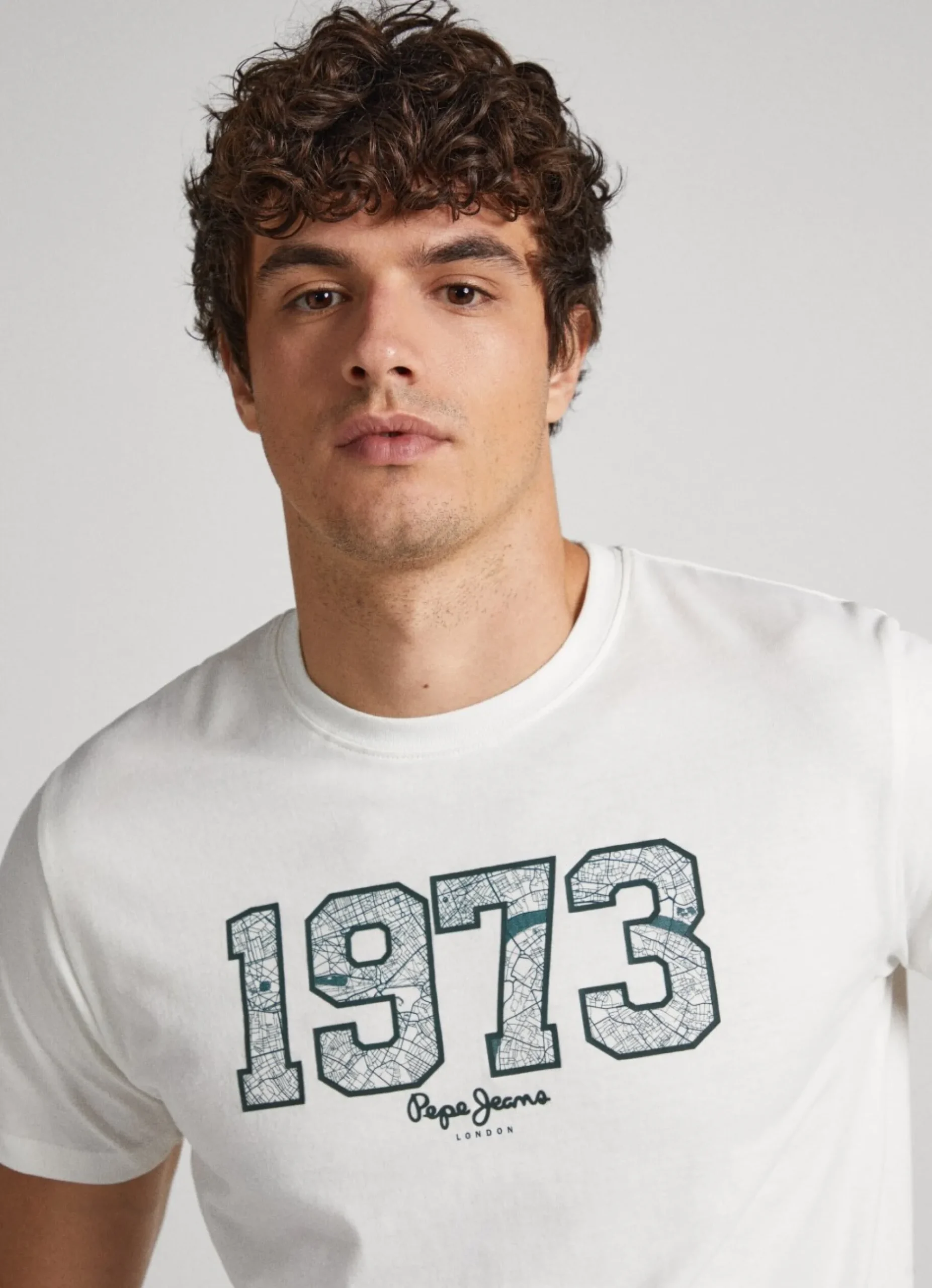 Homem Pepe Jeans T-Shirts>T-Shirt Logo 1973 Estampado