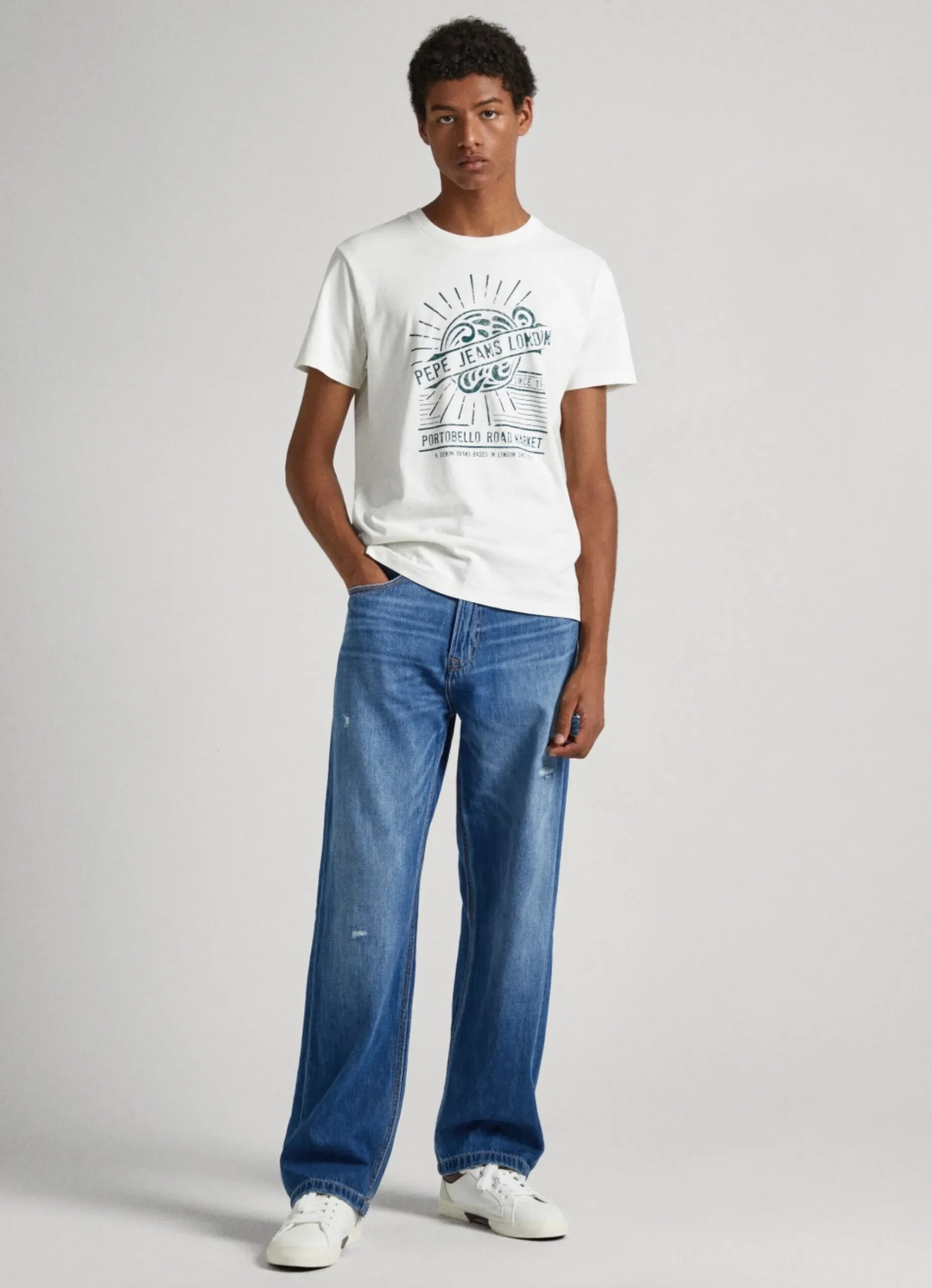 Homem Pepe Jeans T-Shirts>T-Shirt Logo Estampado