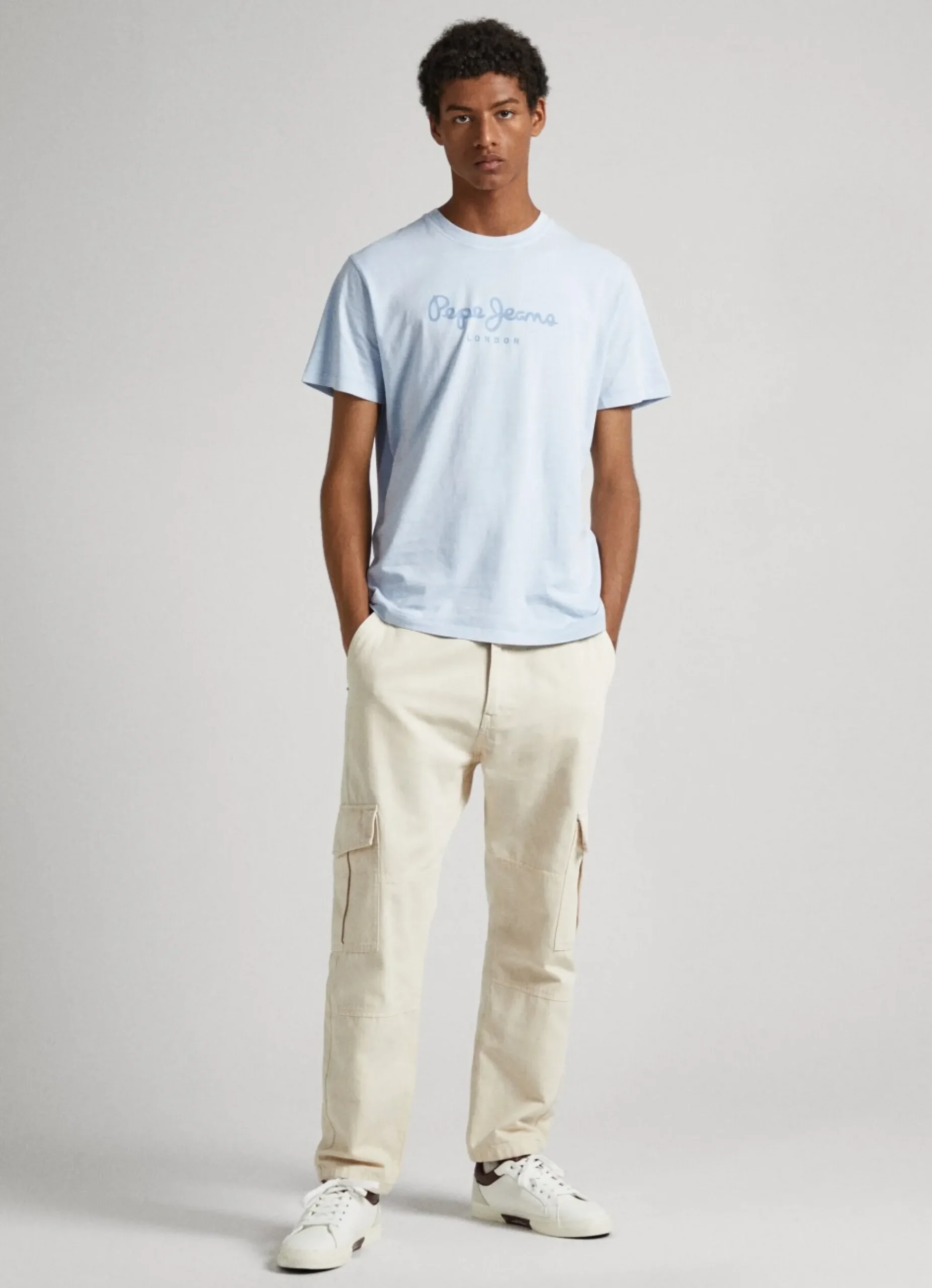 Homem Pepe Jeans T-Shirts>T-Shirt Logo Estampado