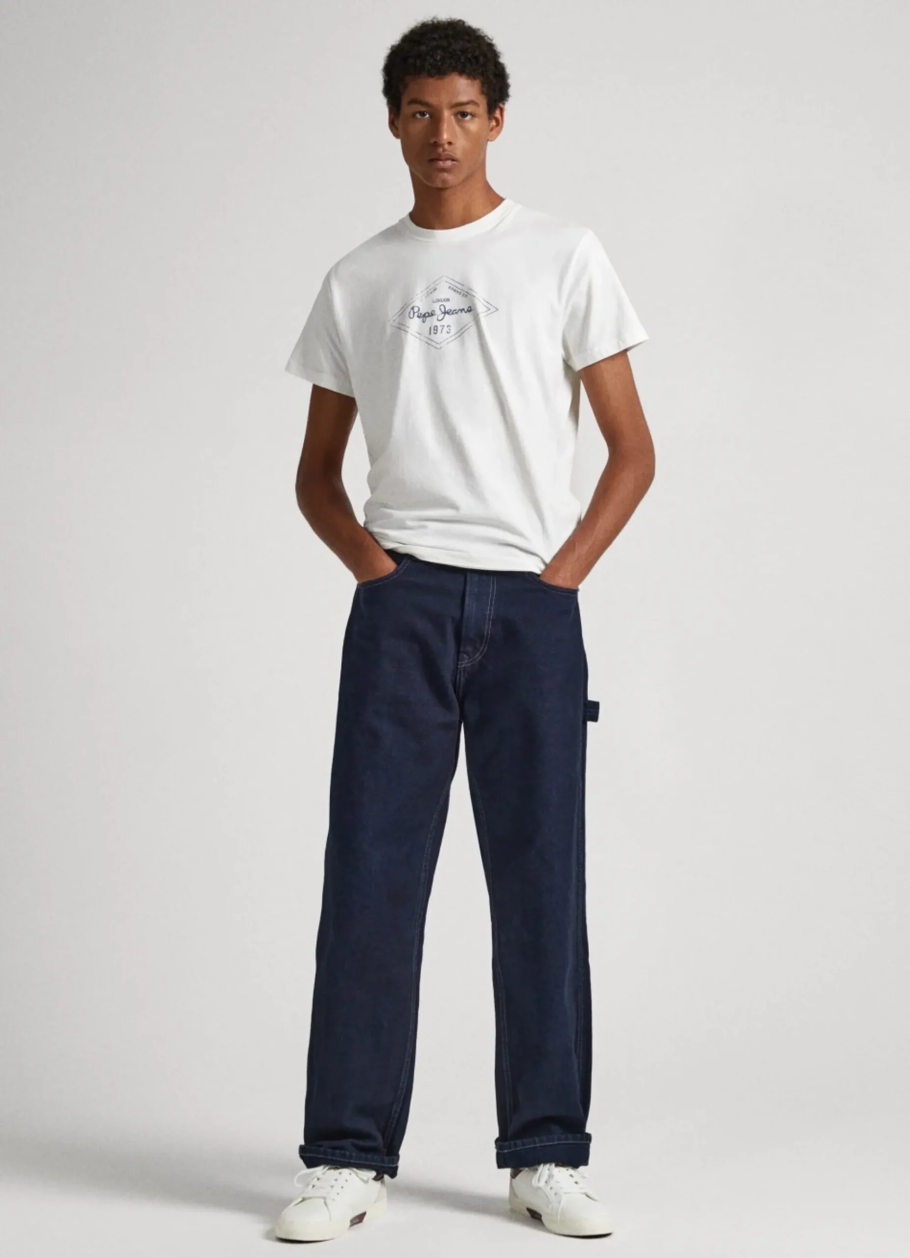Homem Pepe Jeans T-Shirts>T-Shirt Logo Estampado