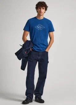 Homem Pepe Jeans T-Shirts>T-Shirt Logo Estampado
