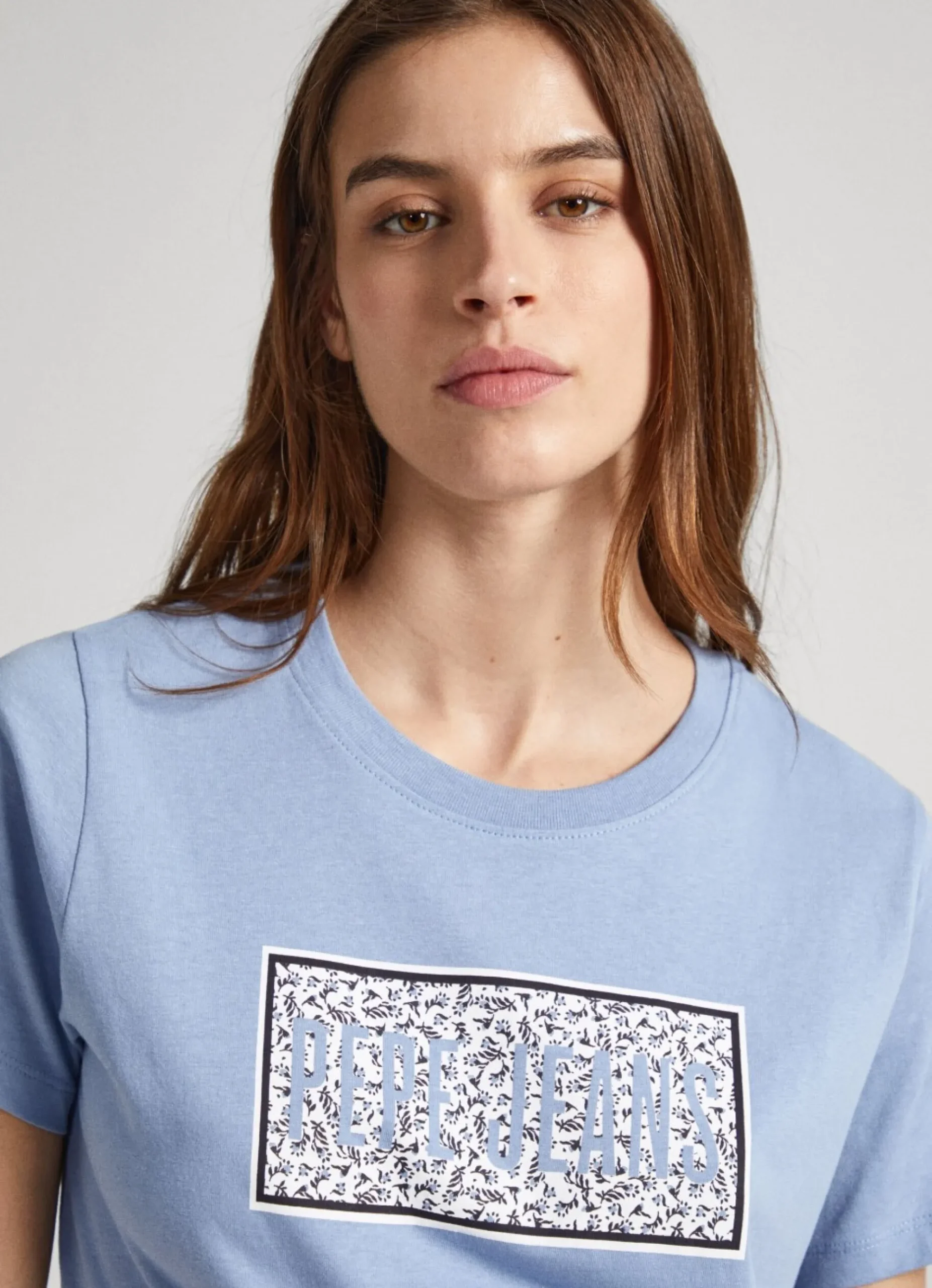 Mulher Pepe Jeans T-Shirts>T-Shirt Logo Estampado