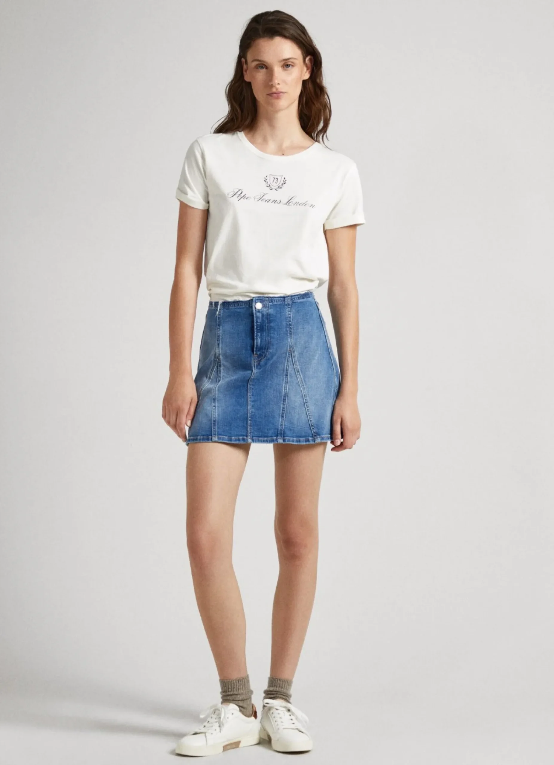 Mulher Pepe Jeans T-Shirts>T-Shirt Logo Estampado