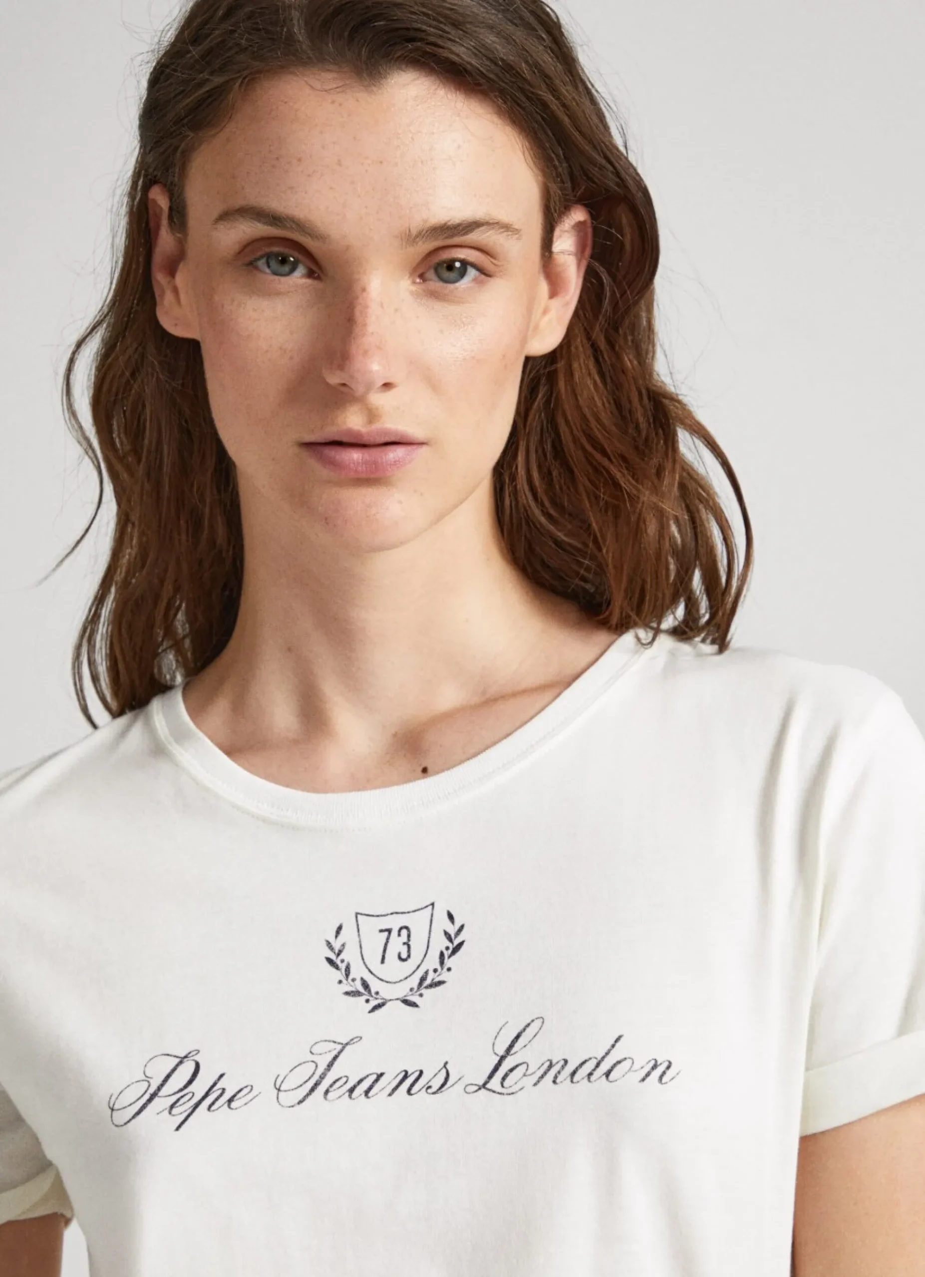 Mulher Pepe Jeans T-Shirts>T-Shirt Logo Estampado