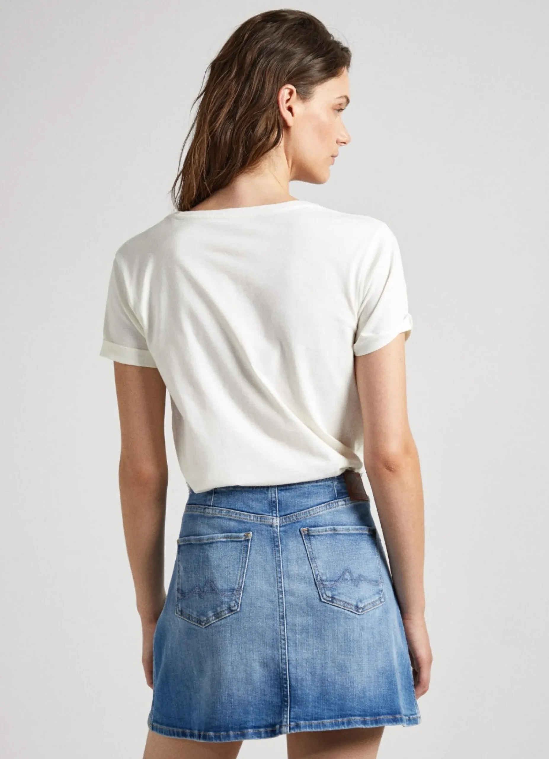 Mulher Pepe Jeans T-Shirts>T-Shirt Logo Estampado