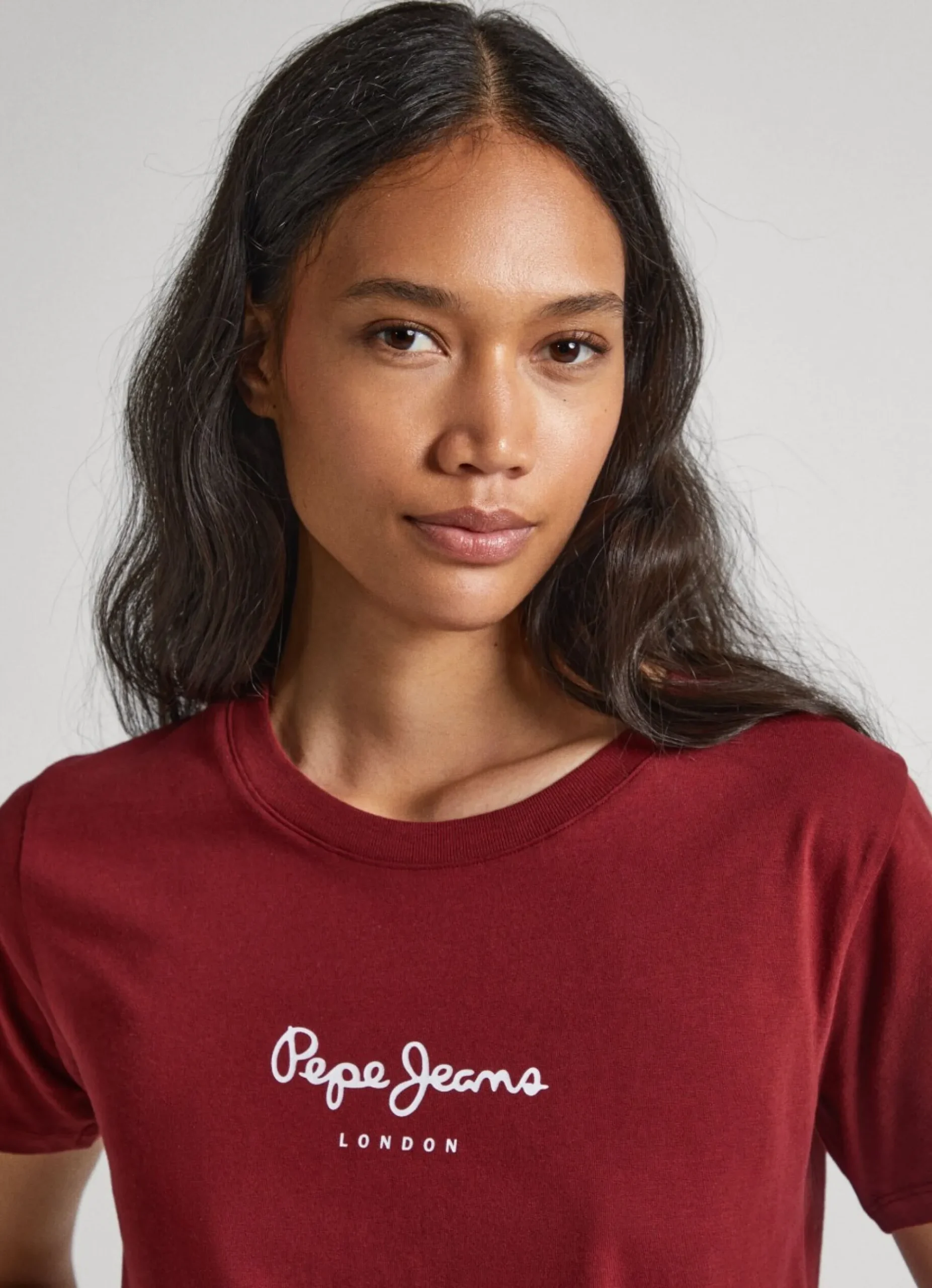 Mulher Pepe Jeans T-Shirts>T-Shirt Logo Estampado