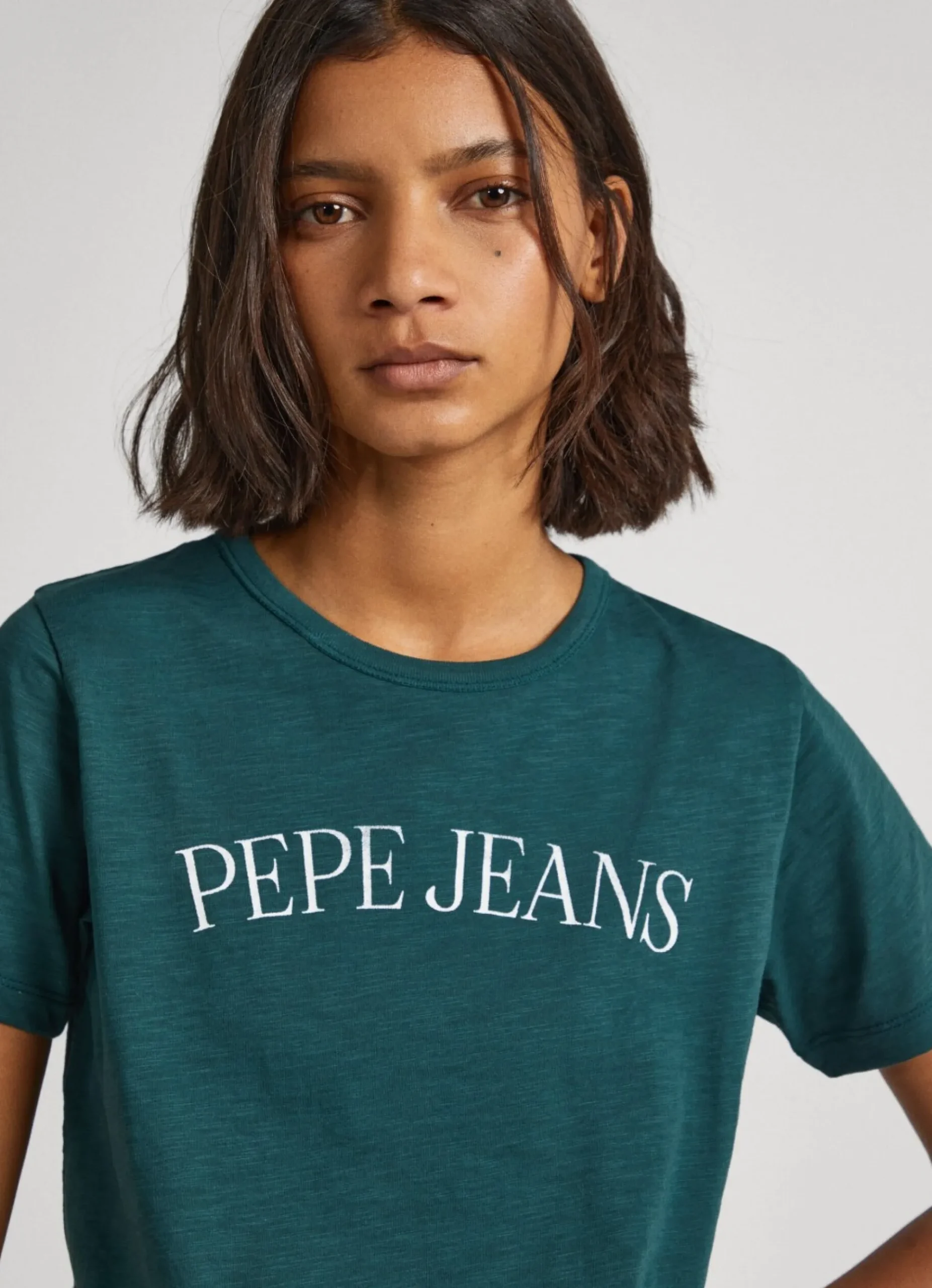 Mulher Pepe Jeans T-Shirts>T-Shirt Logo Estampado
