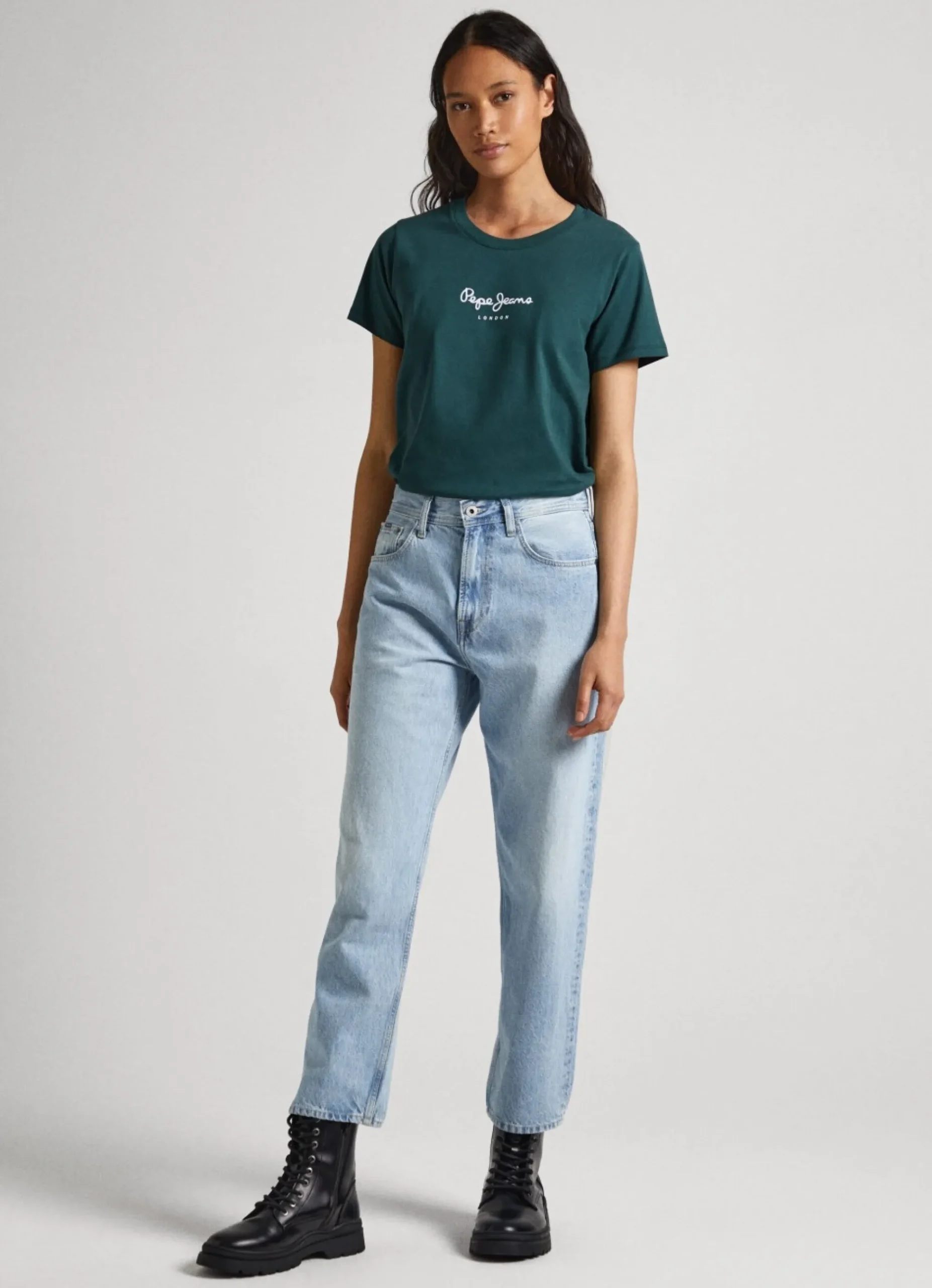 Mulher Pepe Jeans T-Shirts>T-Shirt Logo Estampado