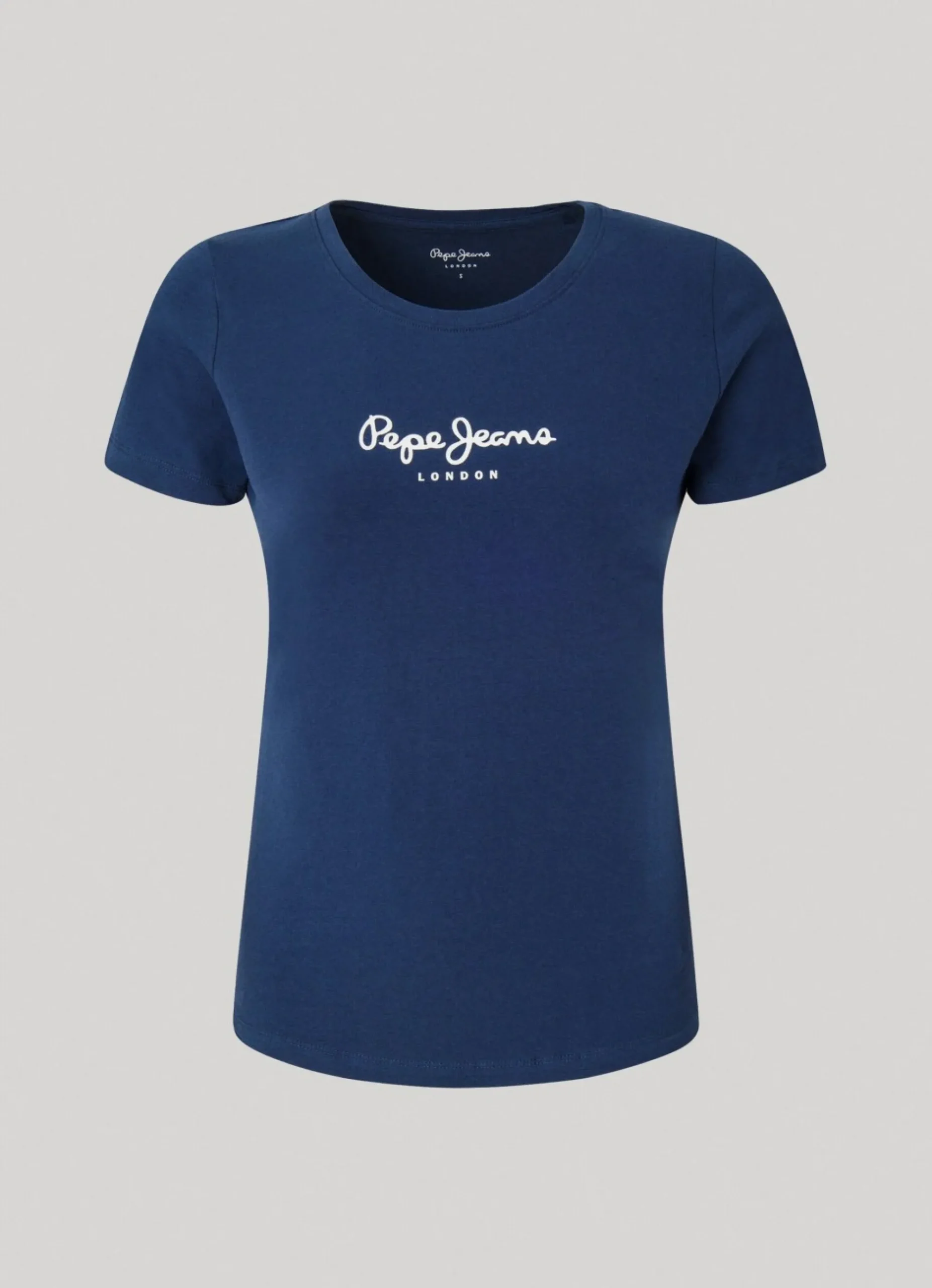Mulher Pepe Jeans T-Shirts>T-Shirt Lycra Logo Estampado