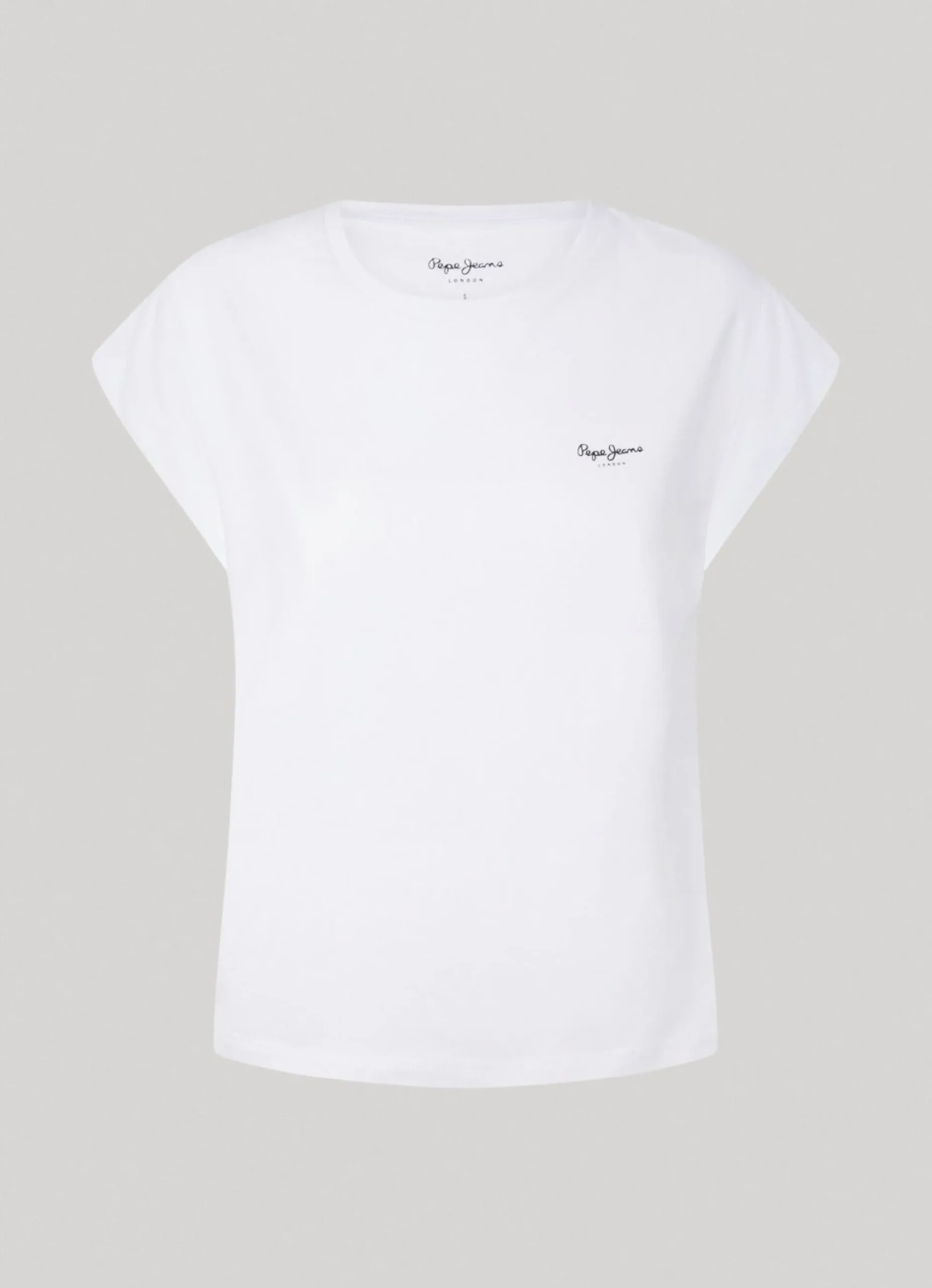 Mulher Pepe Jeans T-Shirts>T-Shirt Manga Cavada Com Logo