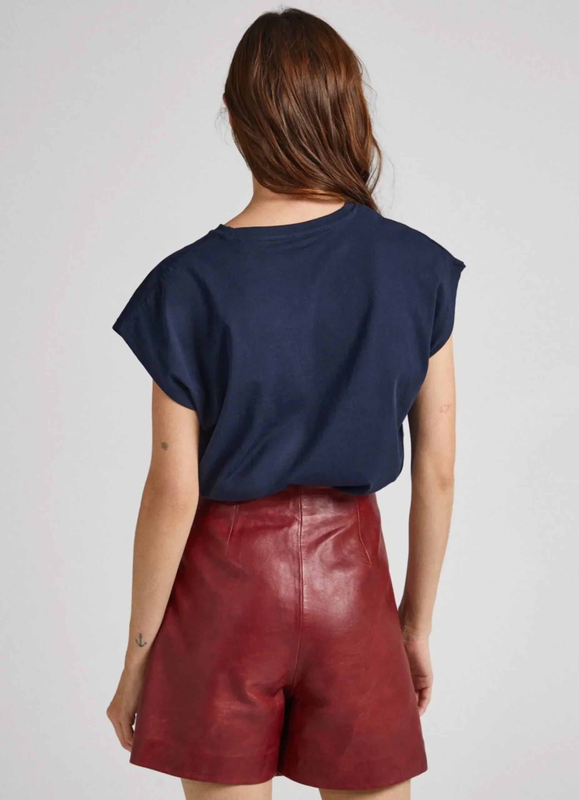 Mulher Pepe Jeans T-Shirts>T-Shirt Manga Cavada Com Logo