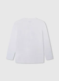 Rapaz Pepe Jeans T-Shirts>T-Shirt Manga Comprida Com Logo