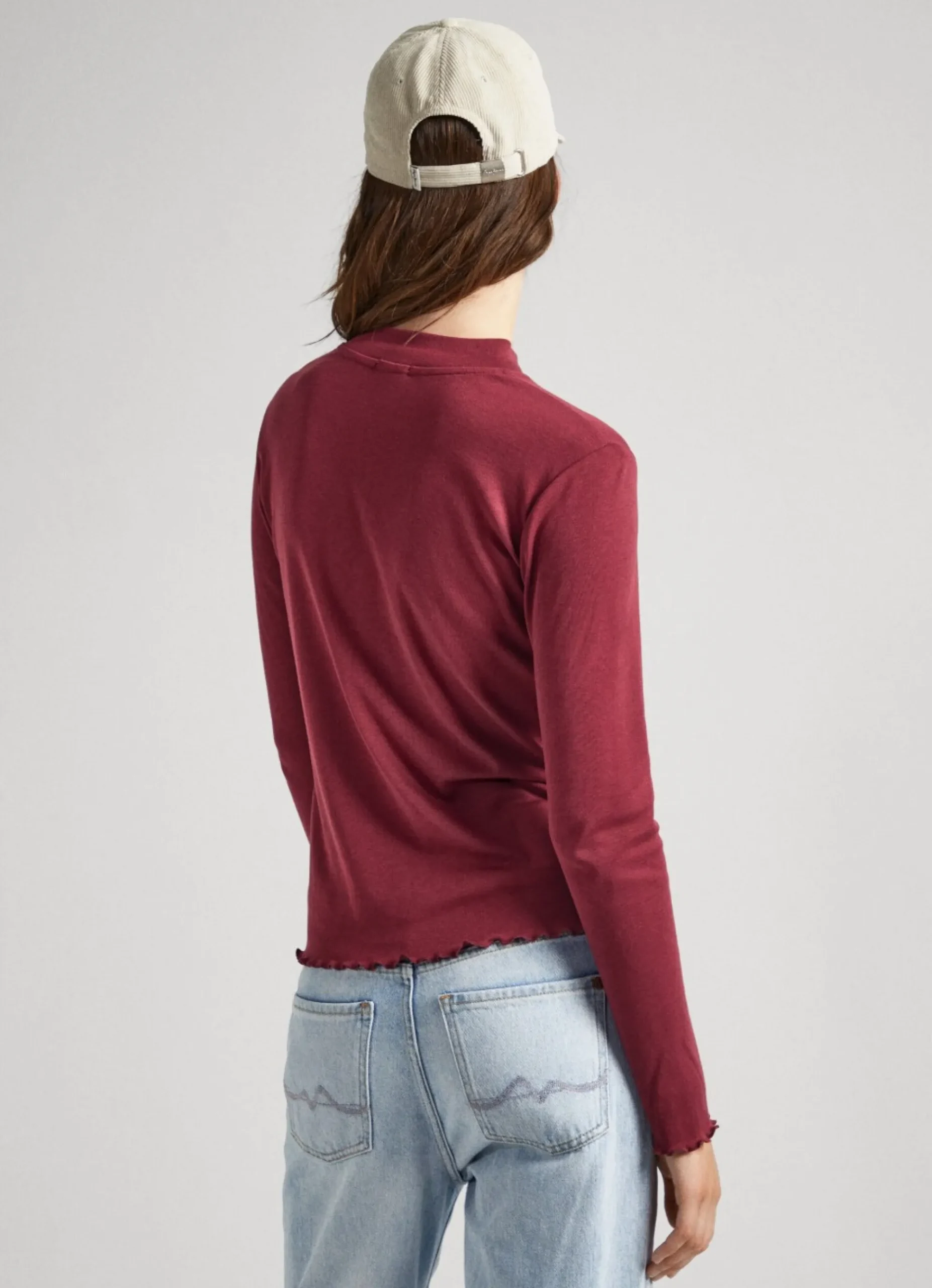 Mulher Pepe Jeans T-Shirts>T-Shirt Manga Comprida Gola Perkins