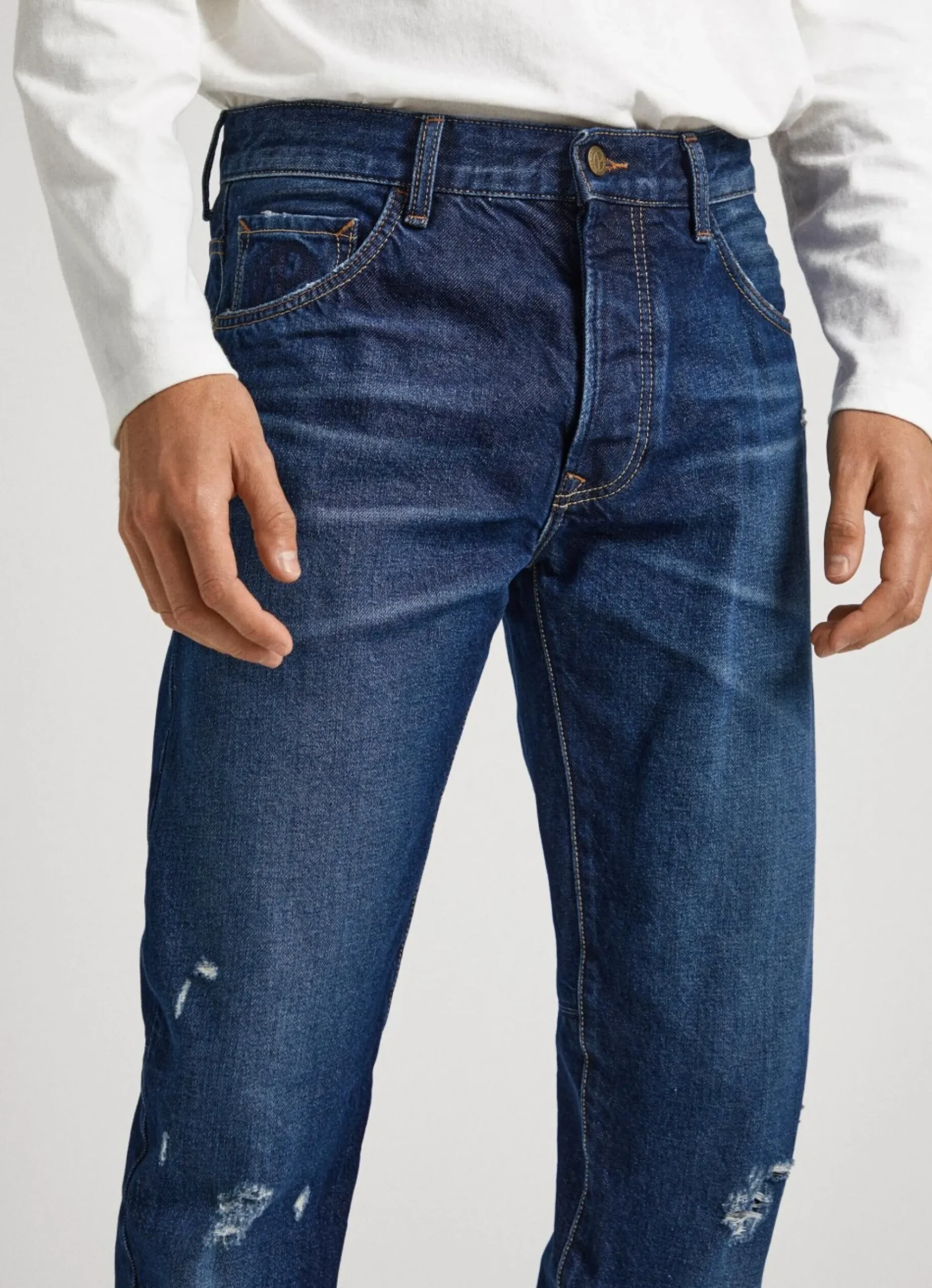 Homem Pepe Jeans T-Shirts>T-Shirt Manga Comprida Logo Estampado