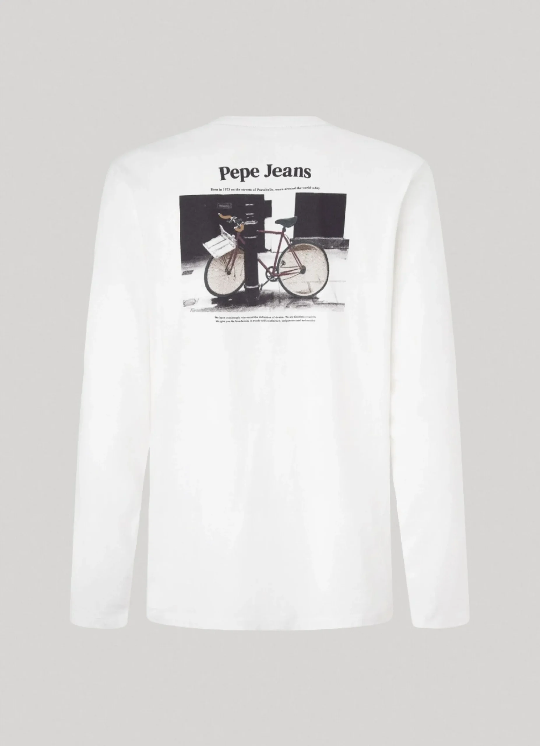 Homem Pepe Jeans T-Shirts>T-Shirt Manga Comprida Logo Estampado