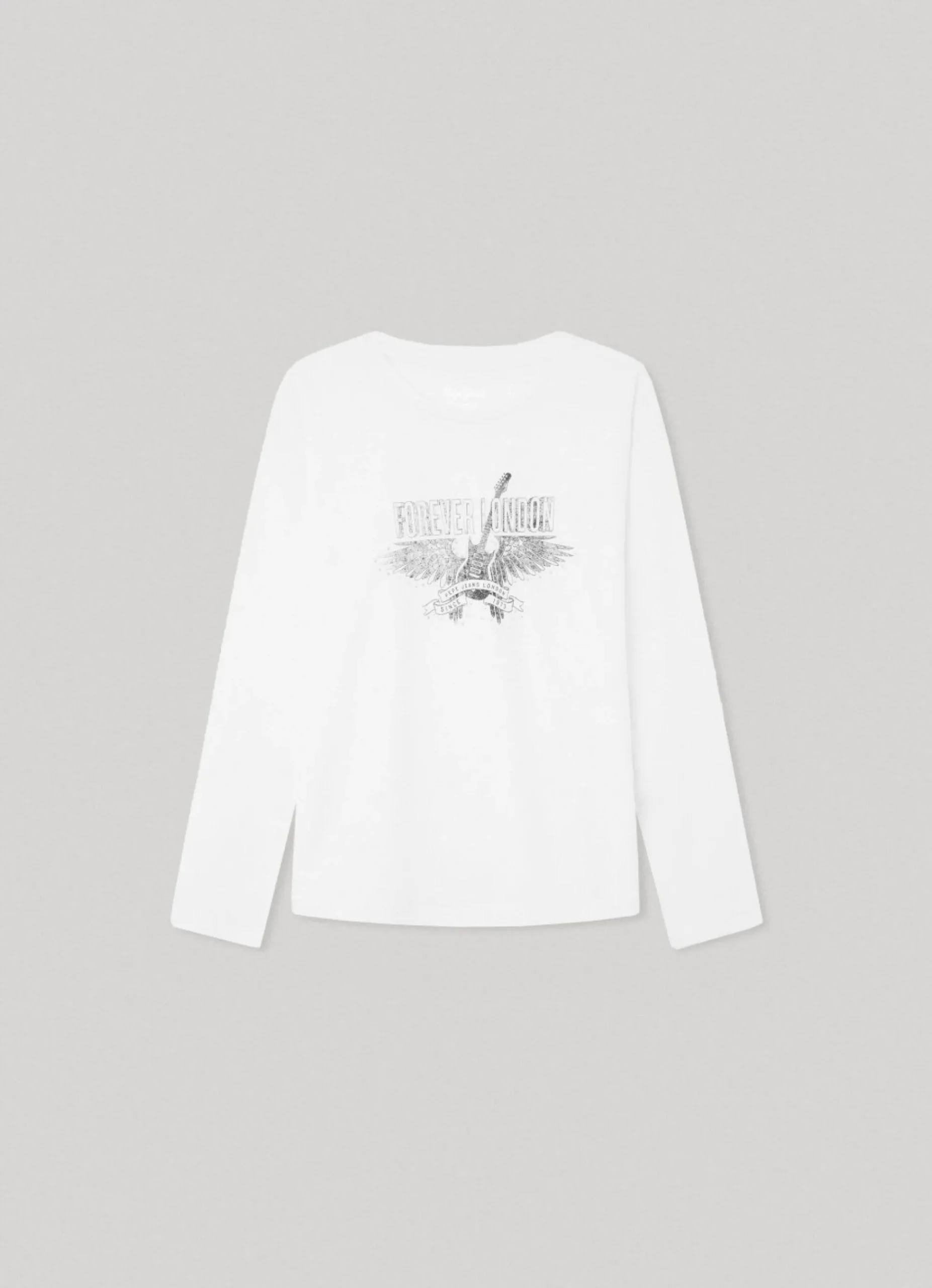 Rapariga Pepe Jeans Camisas E T-Shirts>T-Shirt Manga Comprida Logo Estampado