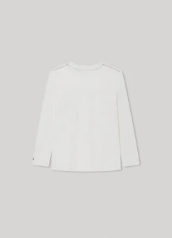 Rapaz Pepe Jeans T-Shirts>T-Shirt Manga Comprida Logo Estampado