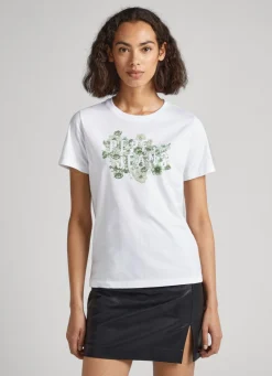 Mulher Pepe Jeans T-Shirts>T-Shirt Padrao Floral