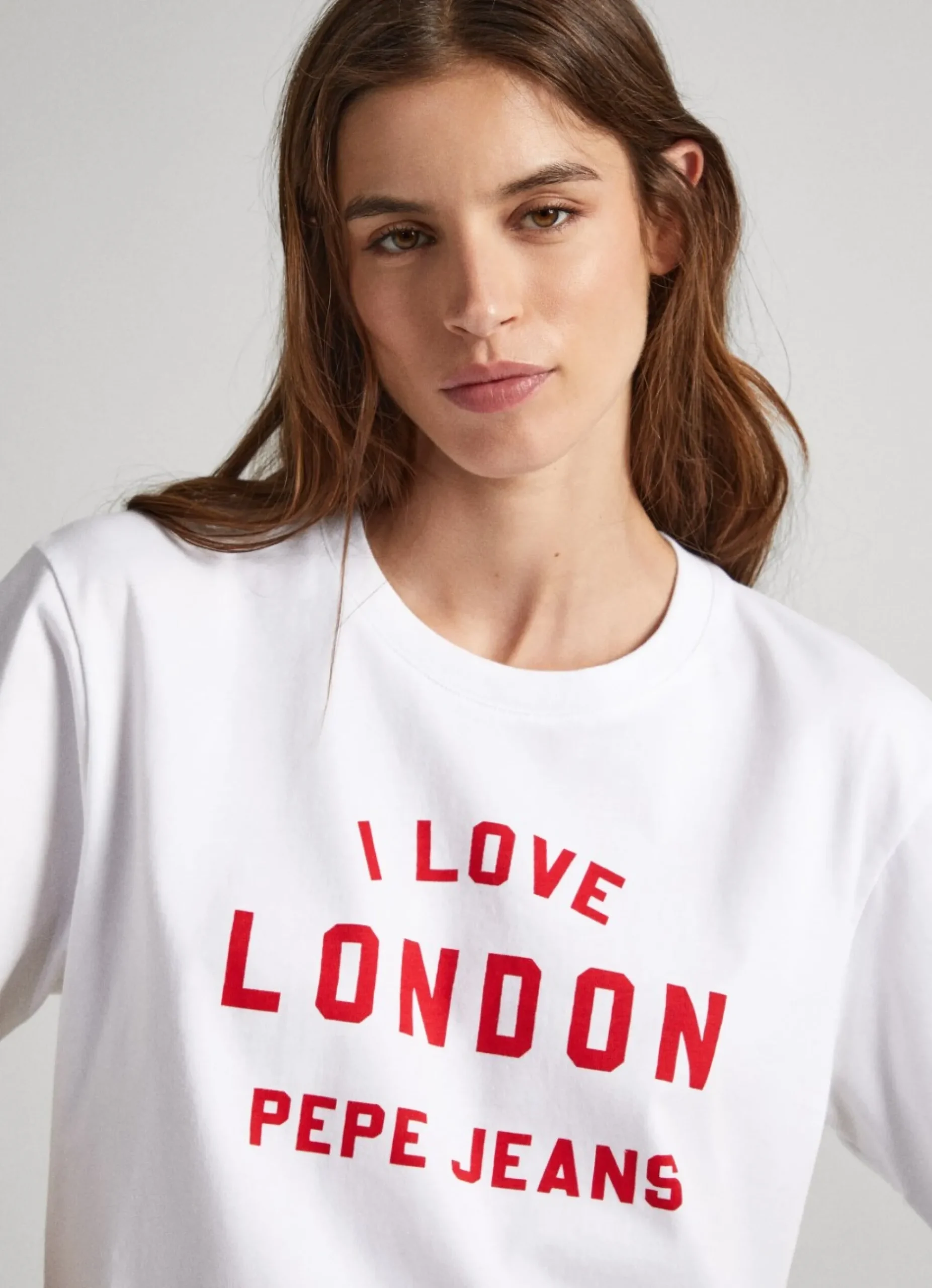 Mulher Pepe Jeans T-Shirts>T-Shirt Unisexo Estampada I Love London