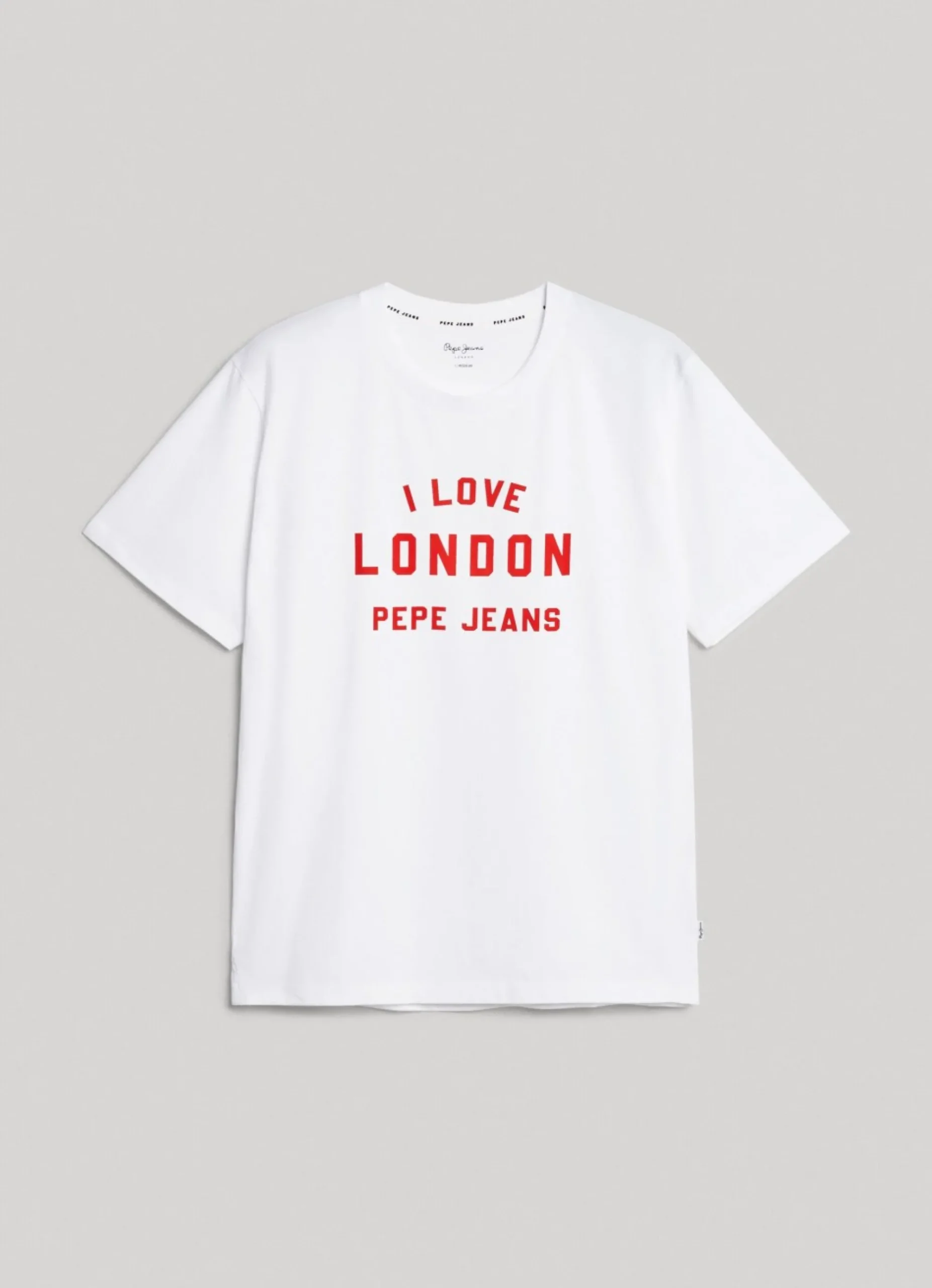 Mulher Pepe Jeans T-Shirts>T-Shirt Unisexo Estampada I Love London