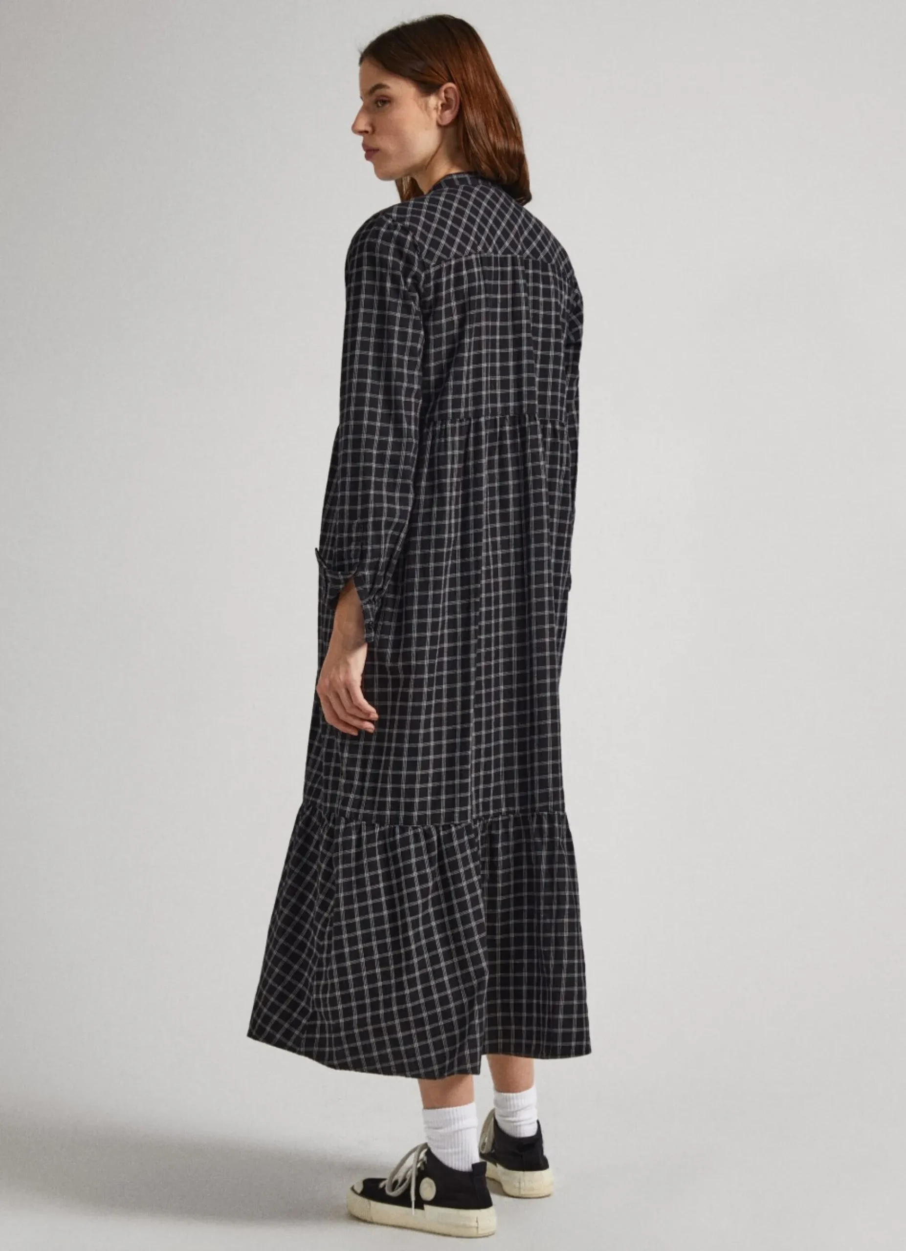 Mulher Pepe Jeans Vestidos E Macacões>Vestido Algodao Padrao Xadrez