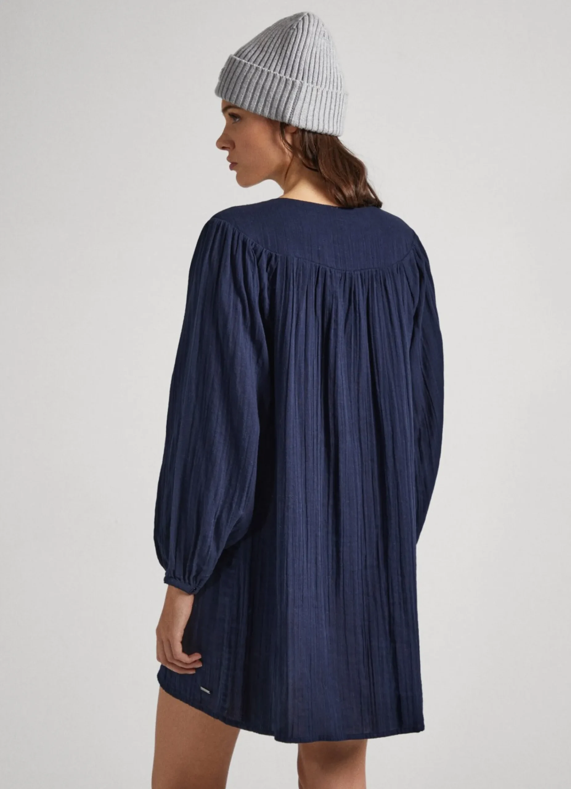 Mulher Pepe Jeans Vestidos E Macacões>Vestido Algodao Waffle