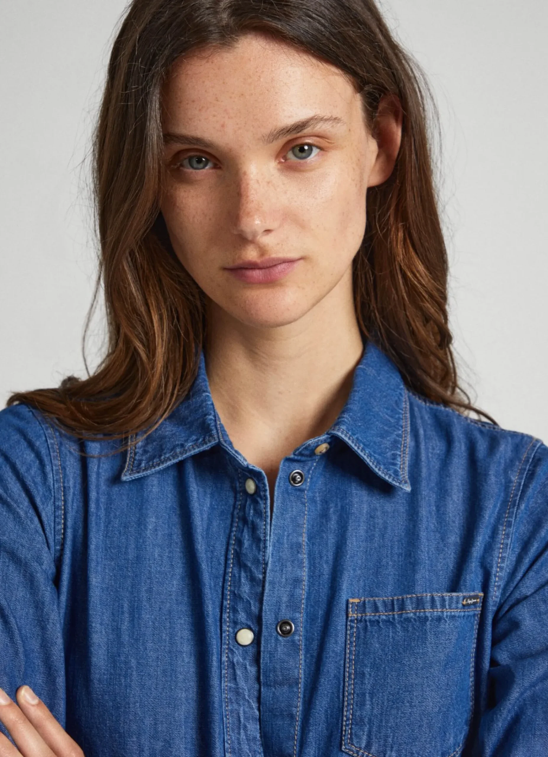 Mulher Pepe Jeans Vestidos E Macacões>Vestido Camiseiro