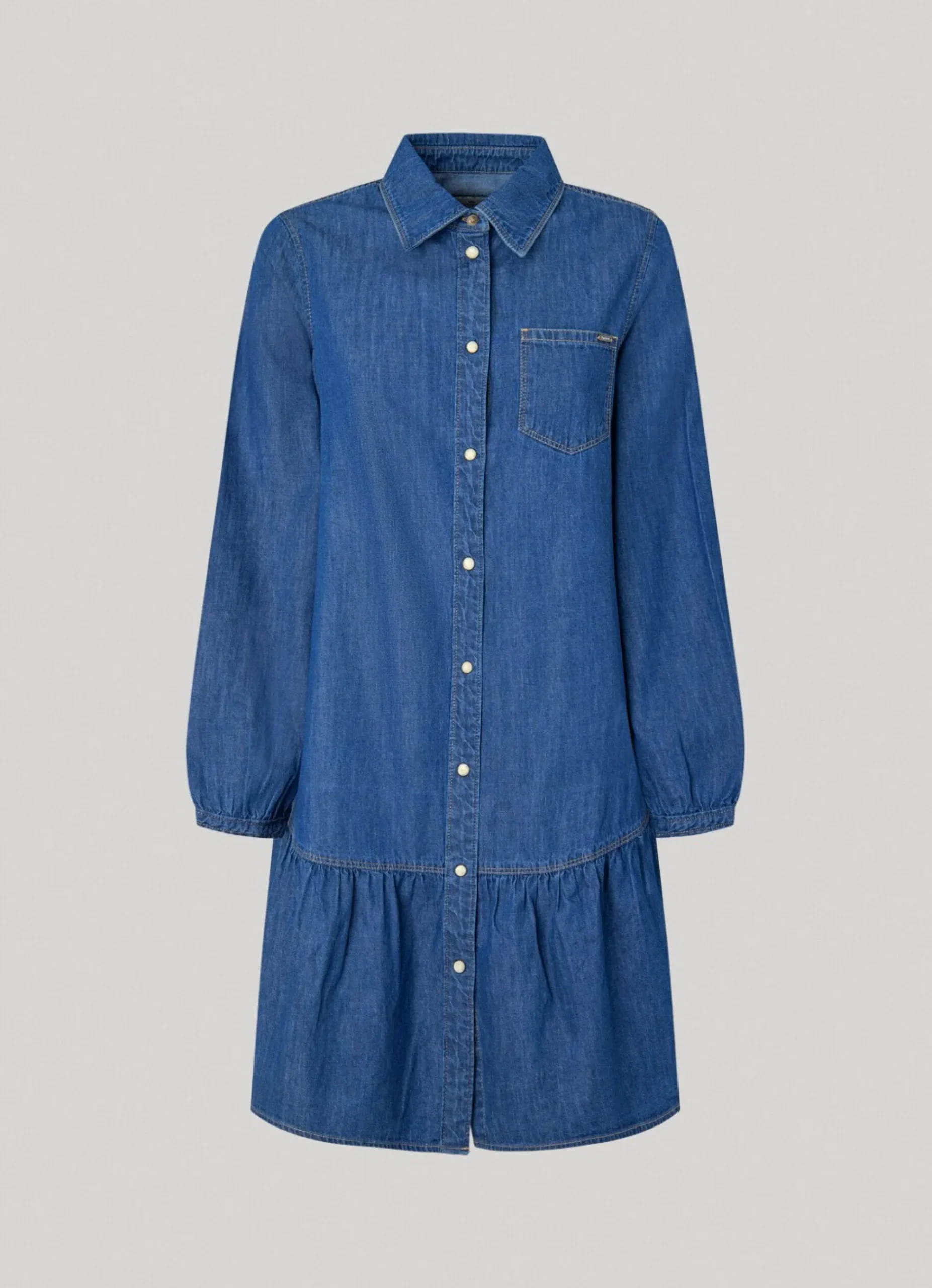 Mulher Pepe Jeans Vestidos E Macacões>Vestido Camiseiro