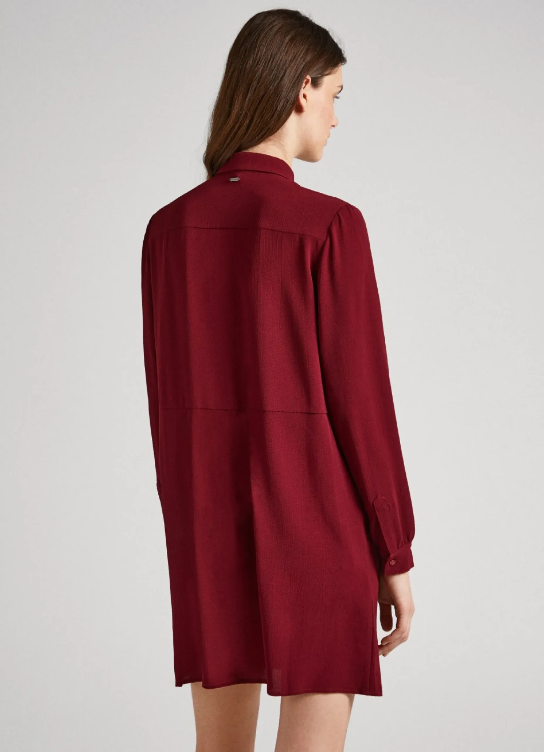 Mulher Pepe Jeans Vestidos E Macacões>Vestido Camiseiro Crepe