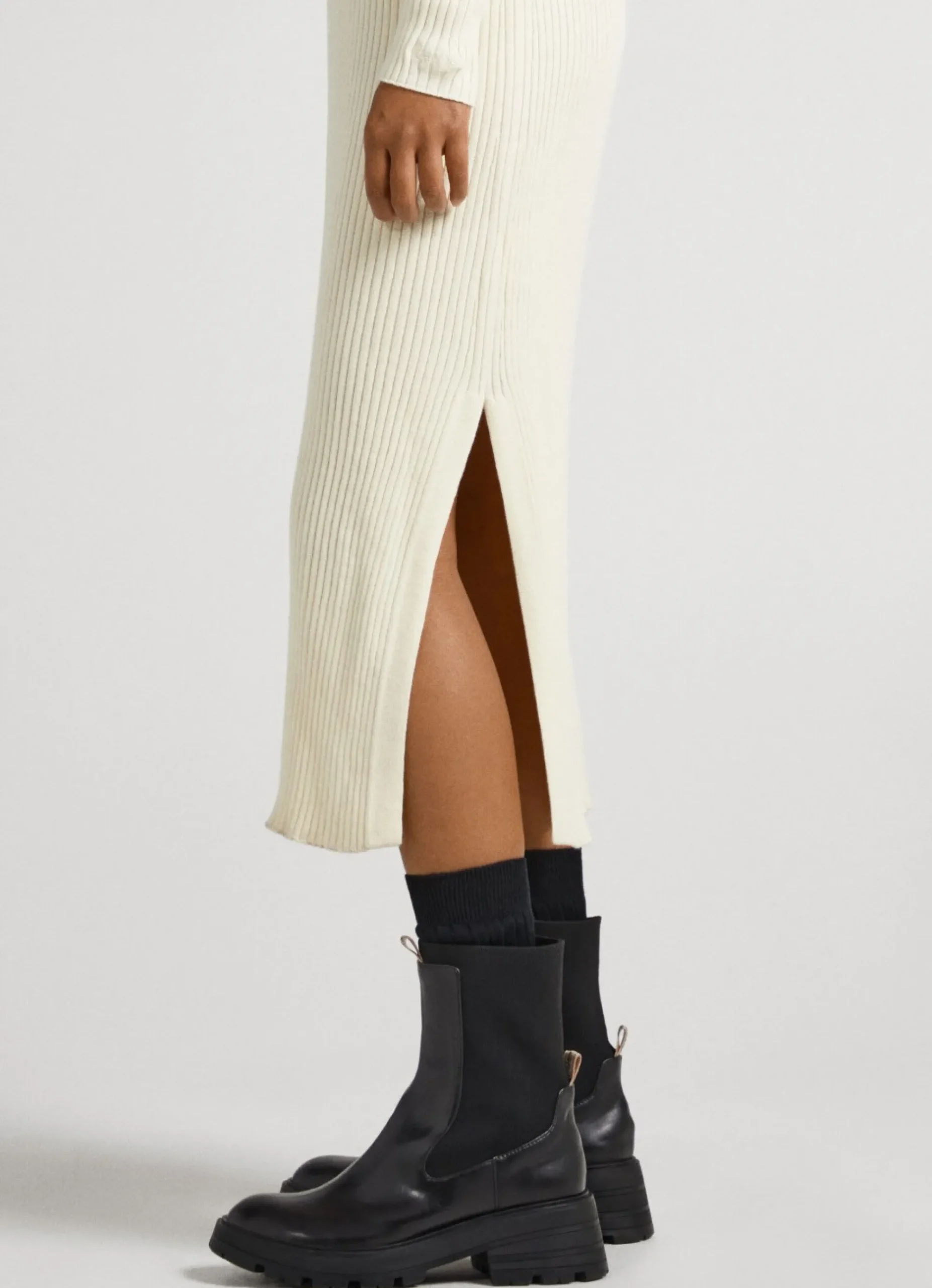 Mulher Pepe Jeans Vestidos E Macacões>Vestido Canelado Regular Fit
