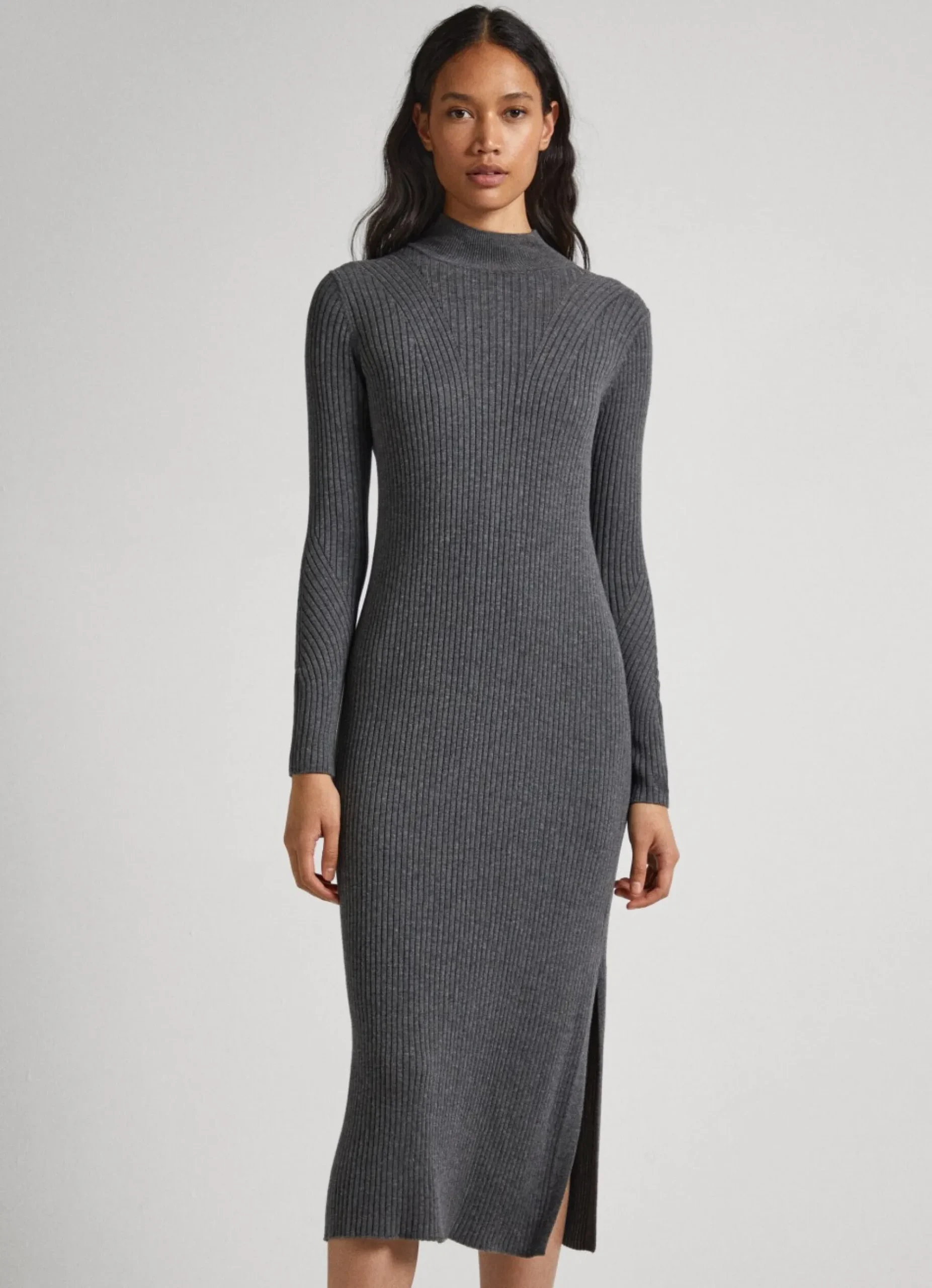 Mulher Pepe Jeans Vestidos E Macacões>Vestido Canelado Regular Fit