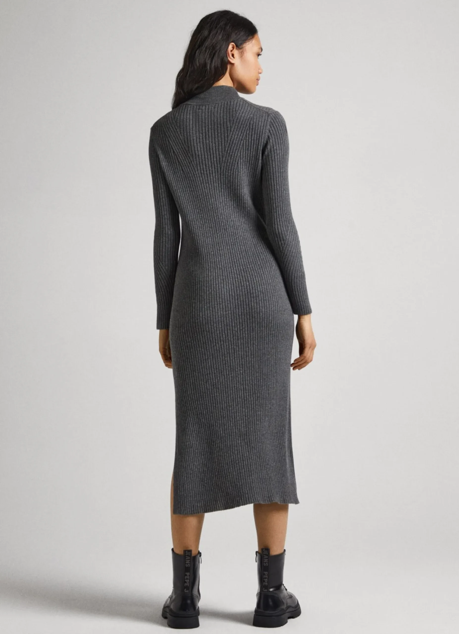 Mulher Pepe Jeans Vestidos E Macacões>Vestido Canelado Regular Fit
