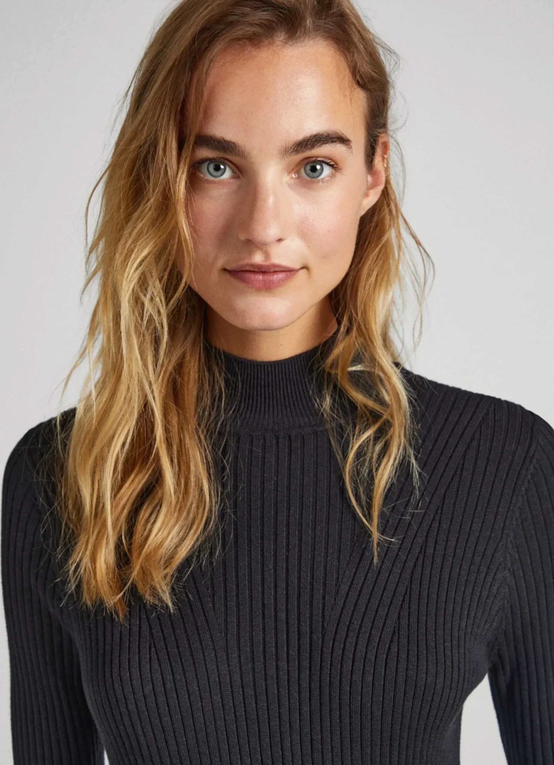Mulher Pepe Jeans Malhas>Vestido Canelado Regular Fit