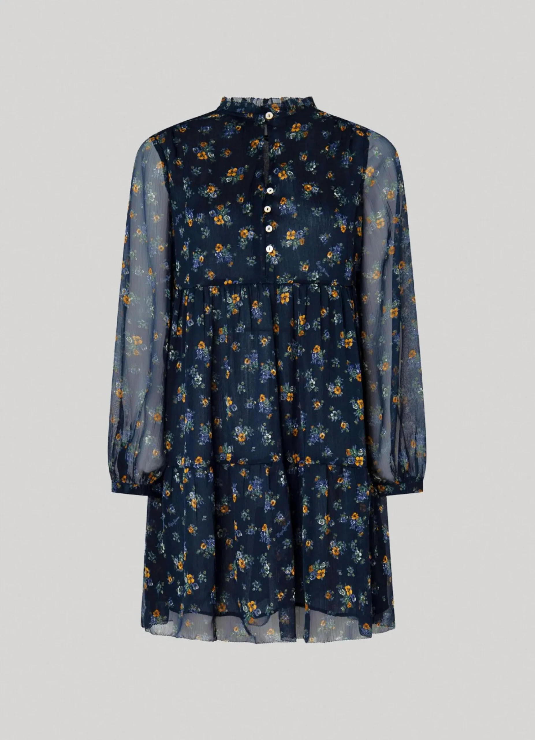 Mulher Pepe Jeans Vestidos E Macacões>Vestido Chiffon Padrao Floral