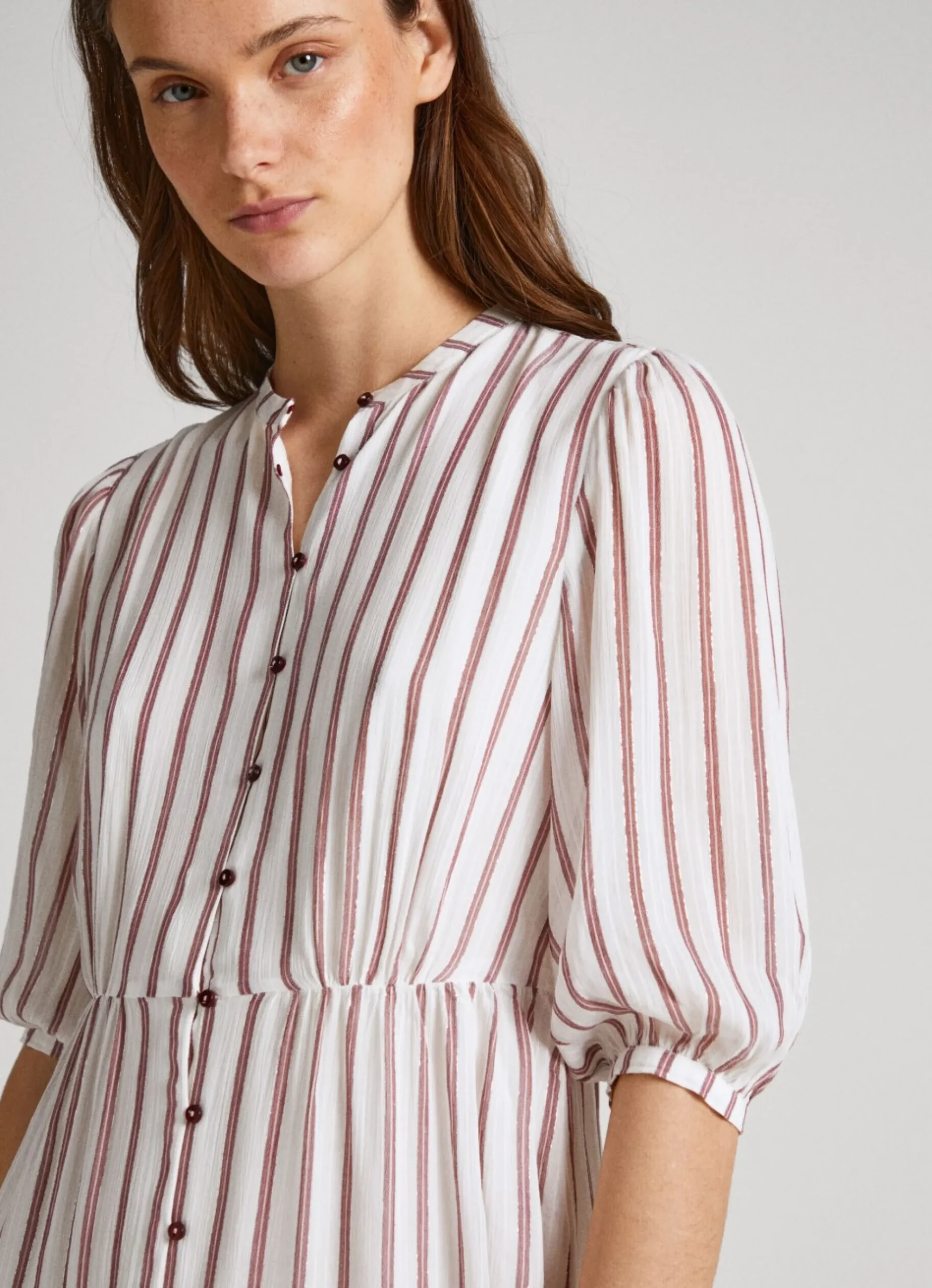Mulher Pepe Jeans Vestidos E Macacões>Vestido Com Padrao As Riscas