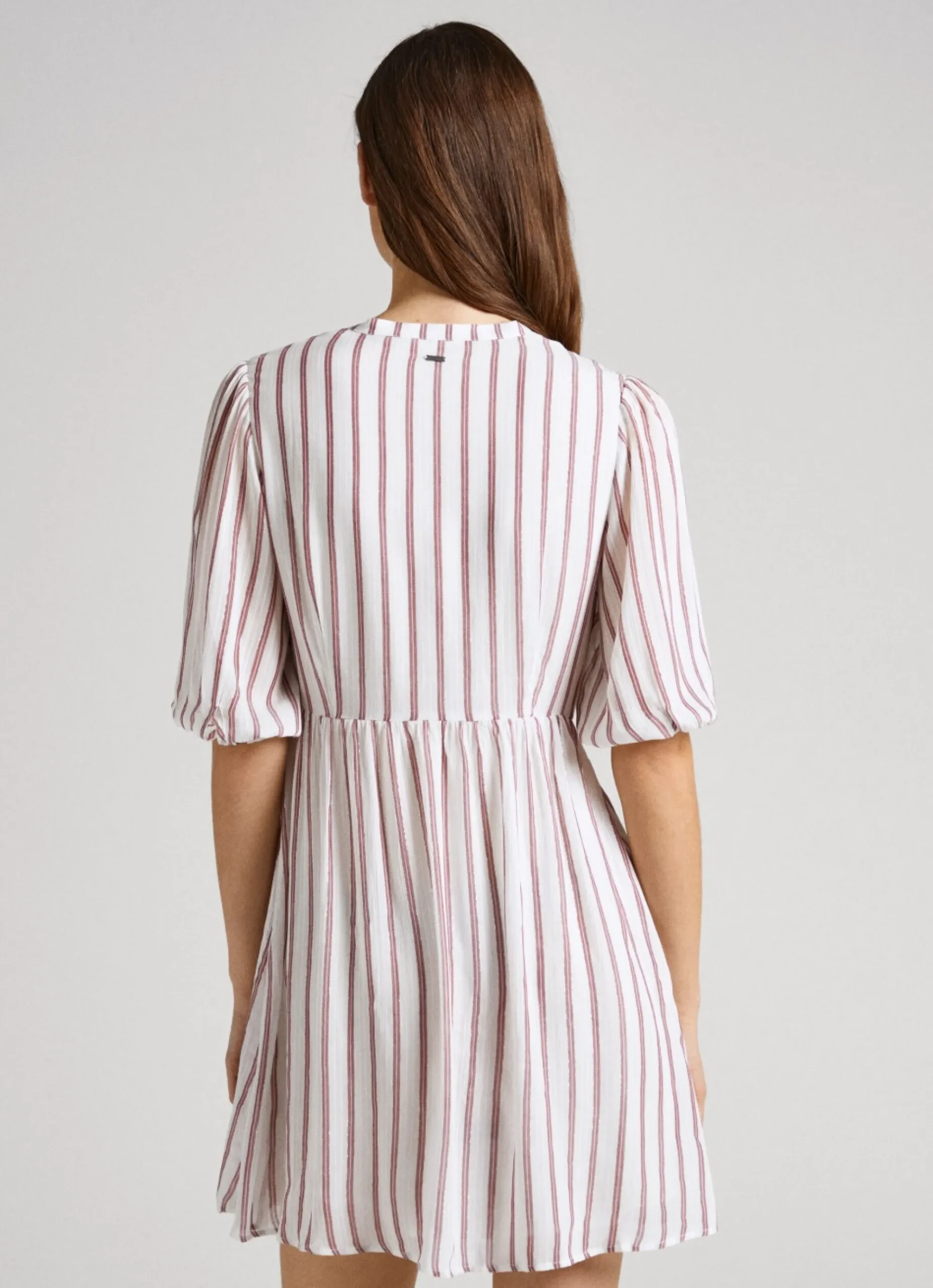 Mulher Pepe Jeans Vestidos E Macacões>Vestido Com Padrao As Riscas