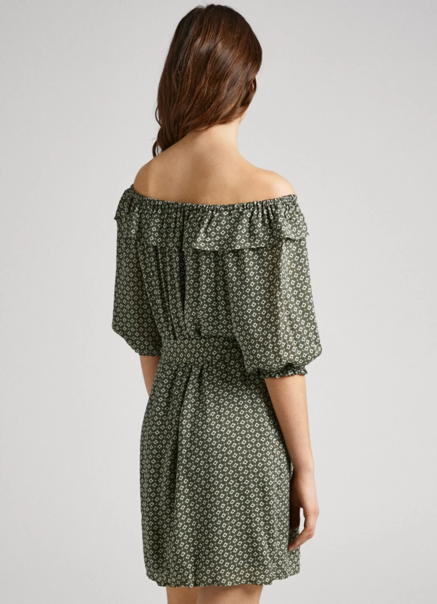 Mulher Pepe Jeans Vestidos E Macacões>Vestido Com Padrao Geometrico