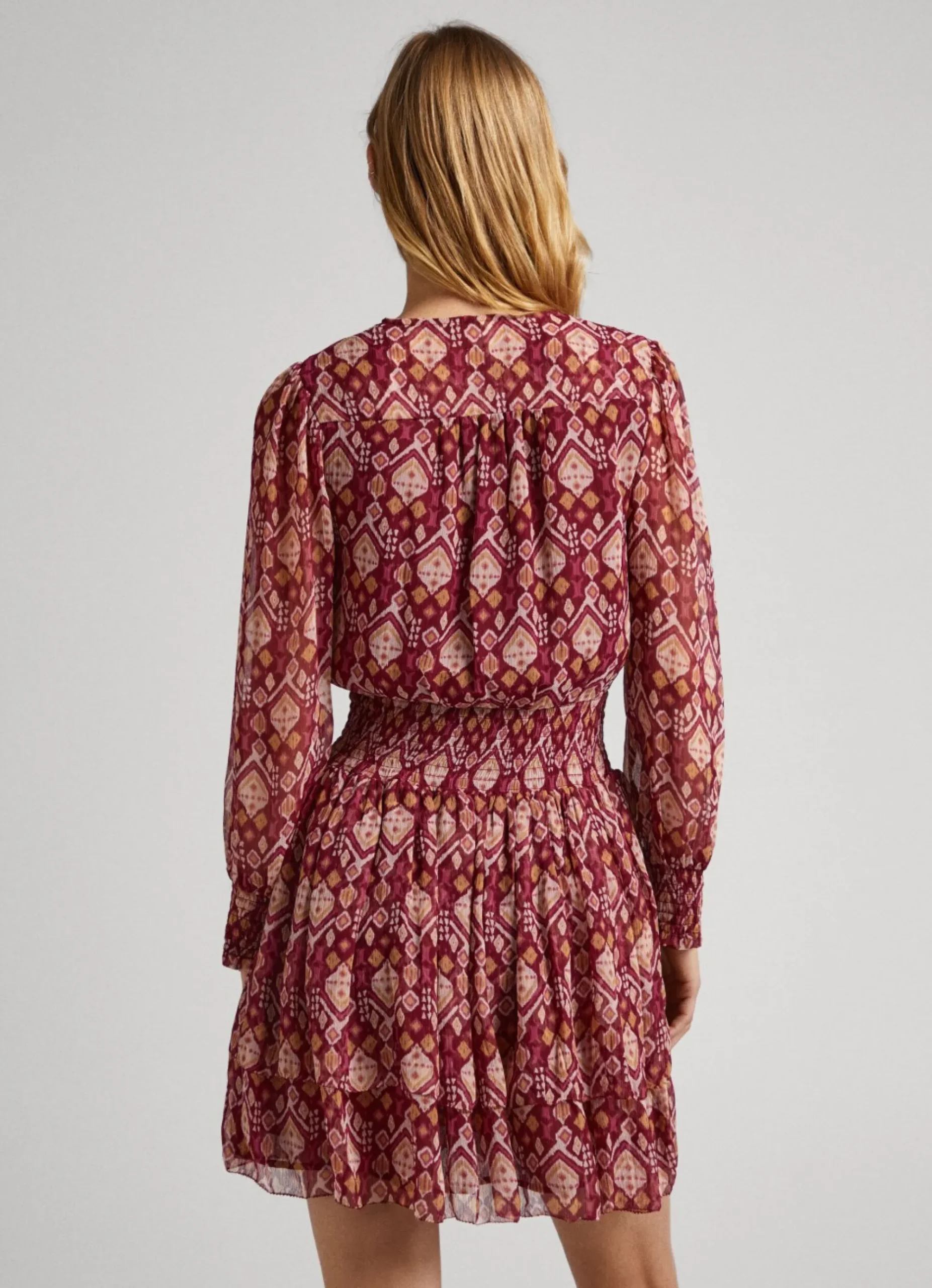 Mulher Pepe Jeans Vestidos E Macacões>Vestido De Chiffon Ornamental