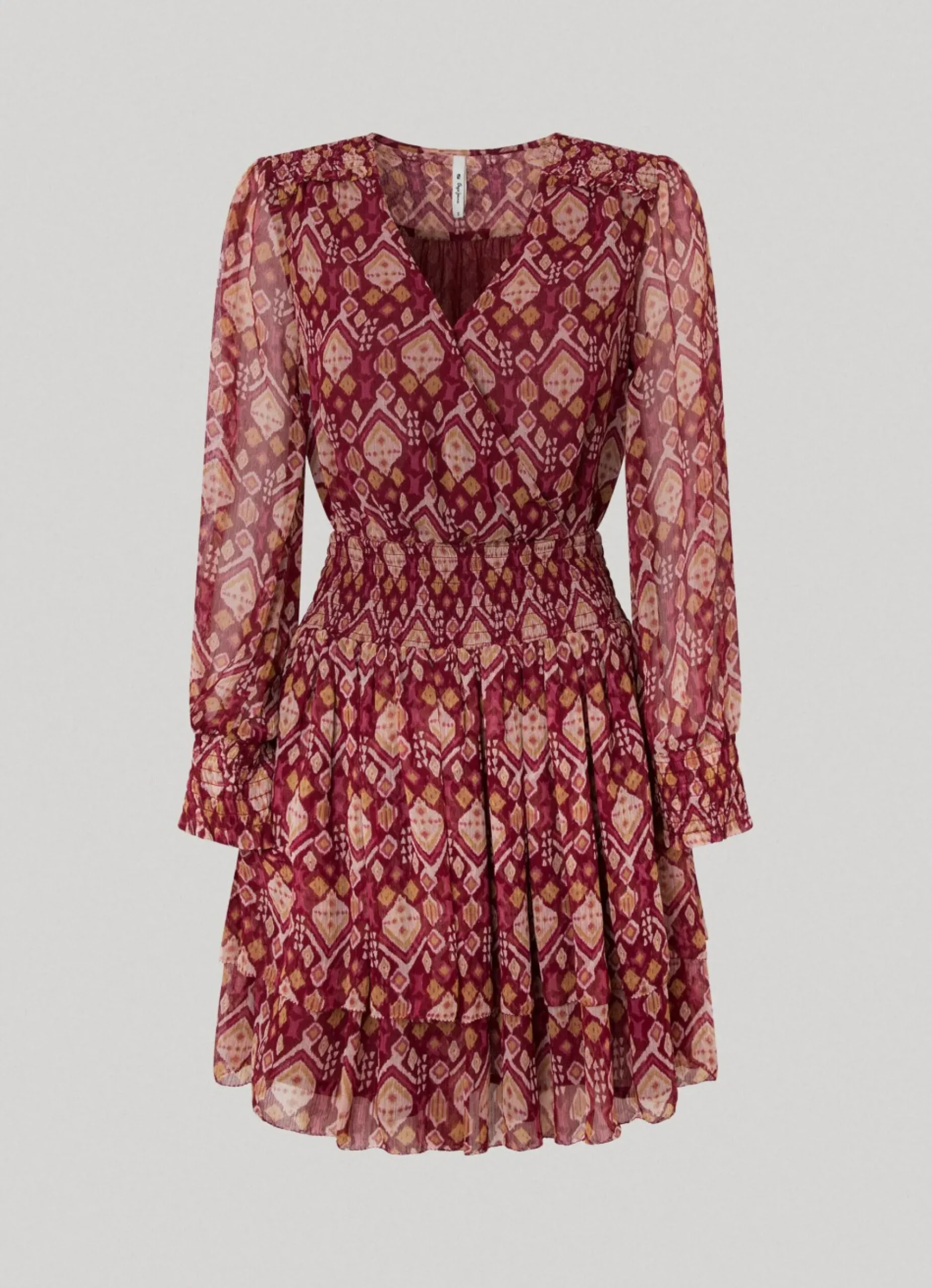Mulher Pepe Jeans Vestidos E Macacões>Vestido De Chiffon Ornamental