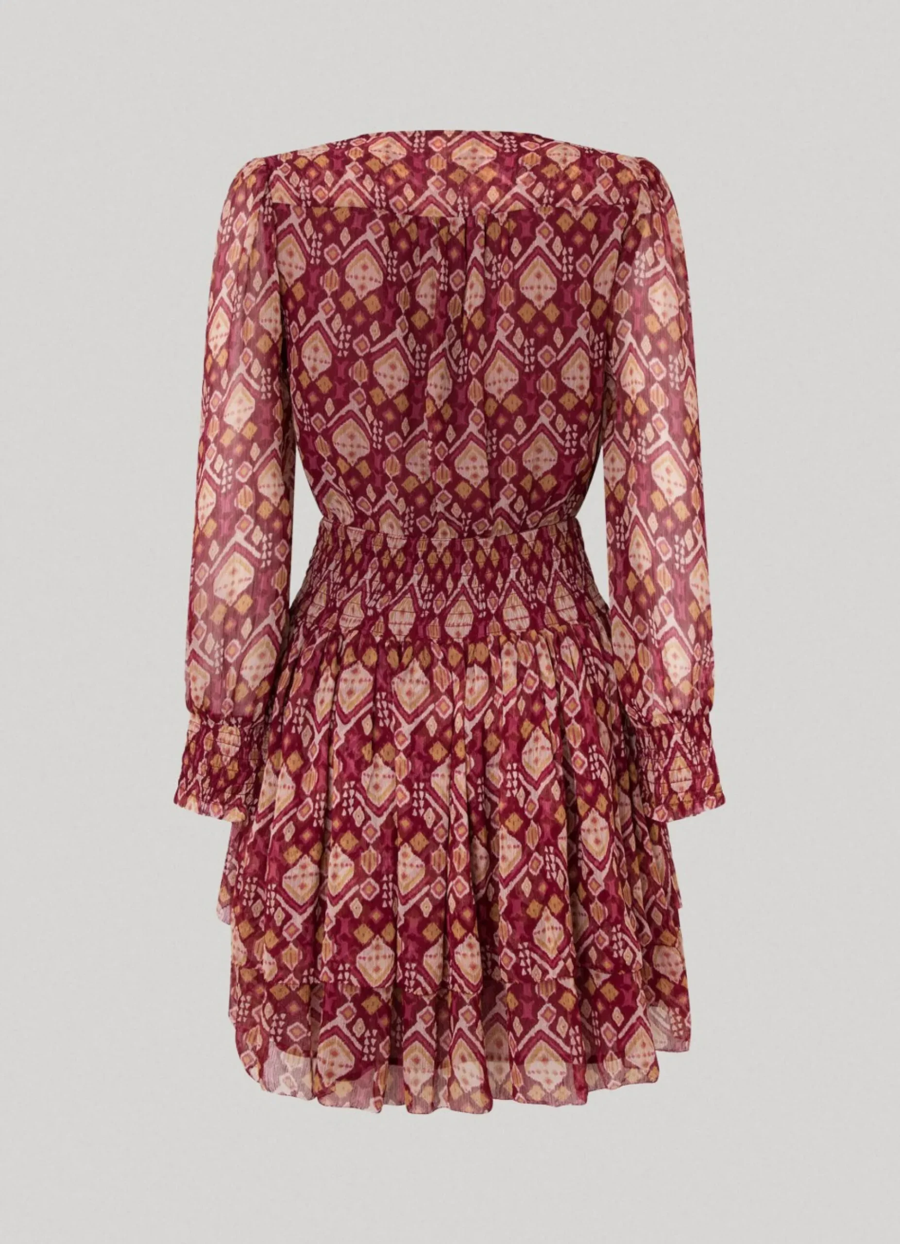 Mulher Pepe Jeans Vestidos E Macacões>Vestido De Chiffon Ornamental