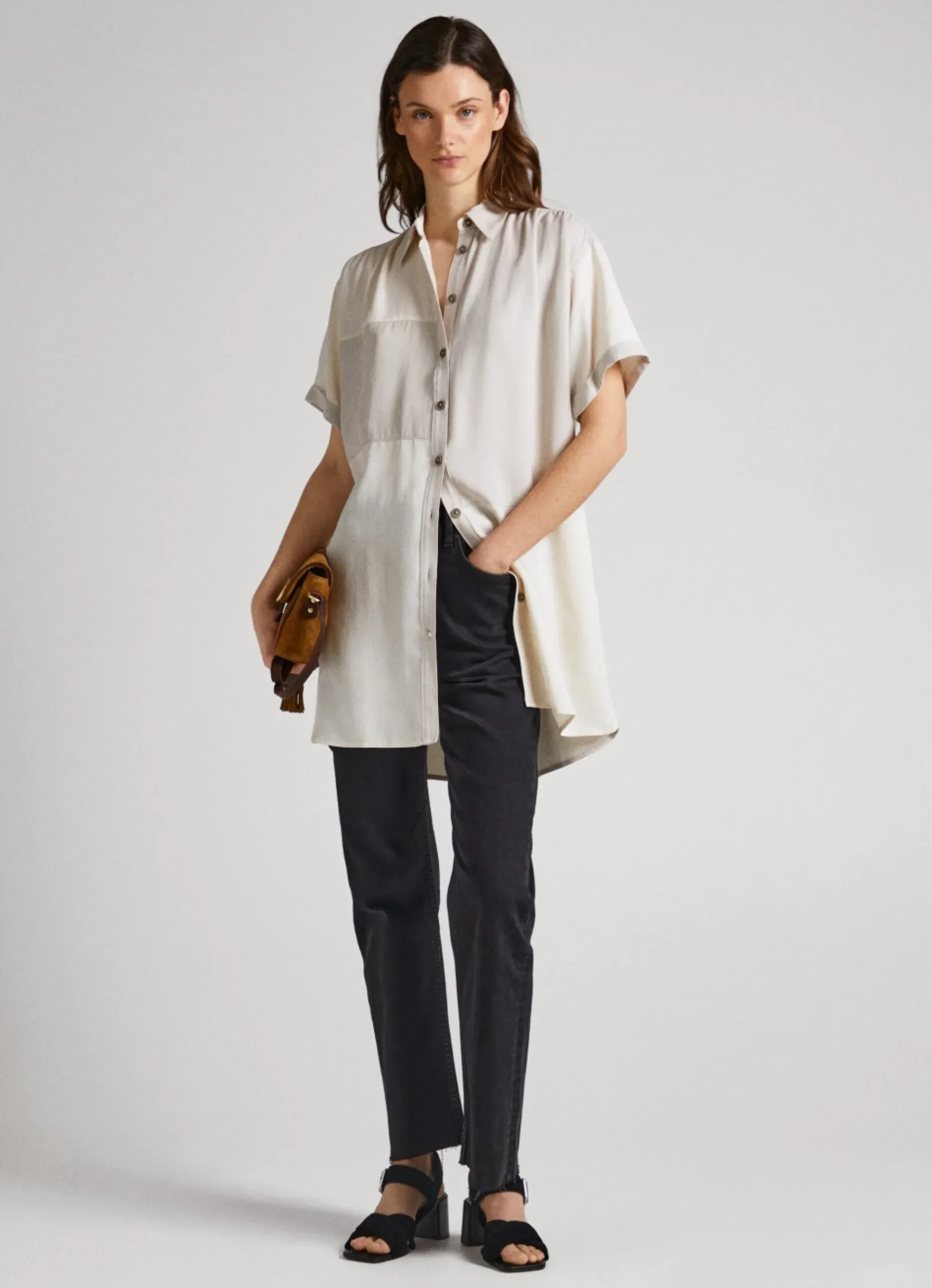 Mulher Pepe Jeans Vestidos E Macacões>Vestido De Efeito Patch