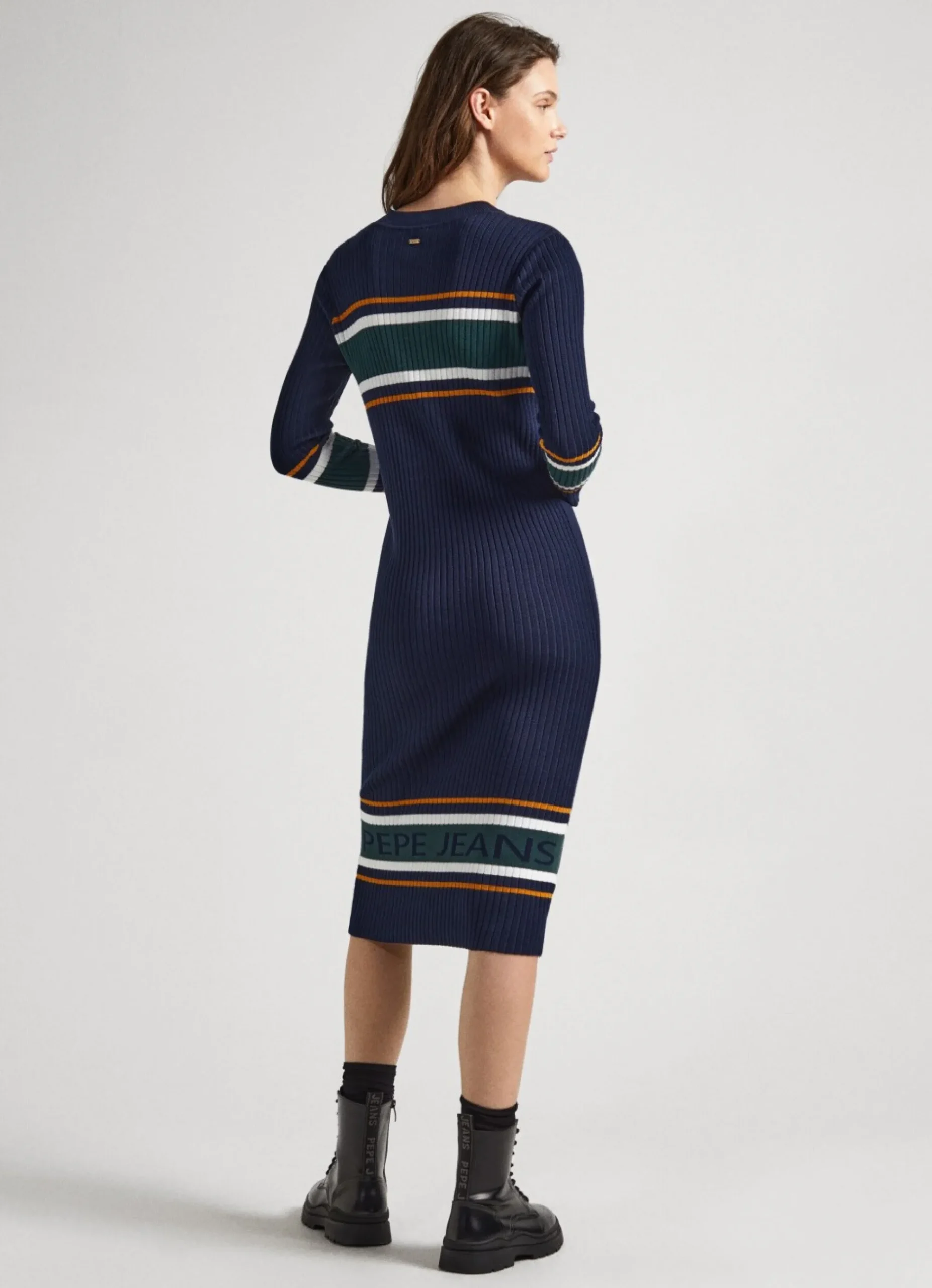 Mulher Pepe Jeans Vestidos E Macacões>Vestido De Malha Canelada