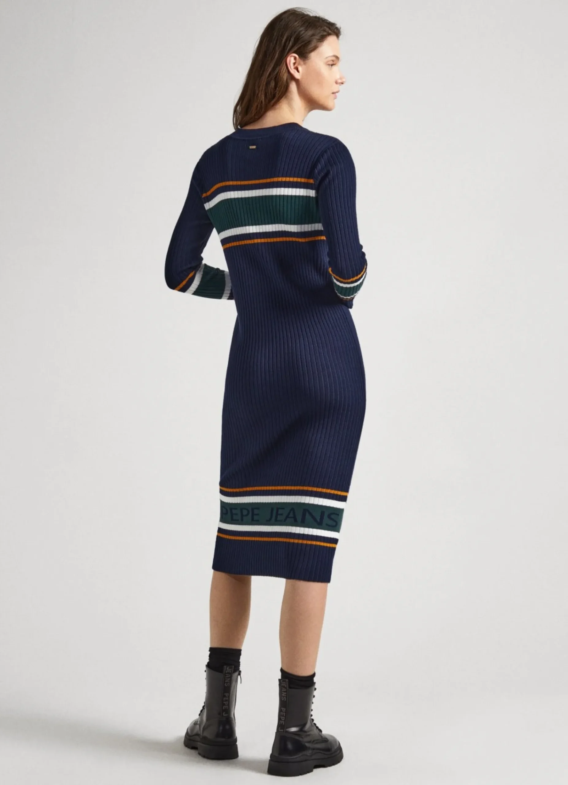Mulher Pepe Jeans Malhas>Vestido De Malha Canelada