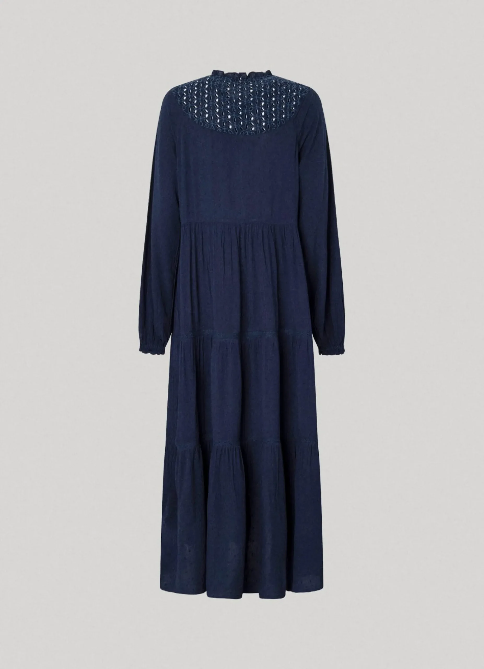 Mulher Pepe Jeans Vestidos E Macacões>Vestido Dobby Com Detalhes Abertos