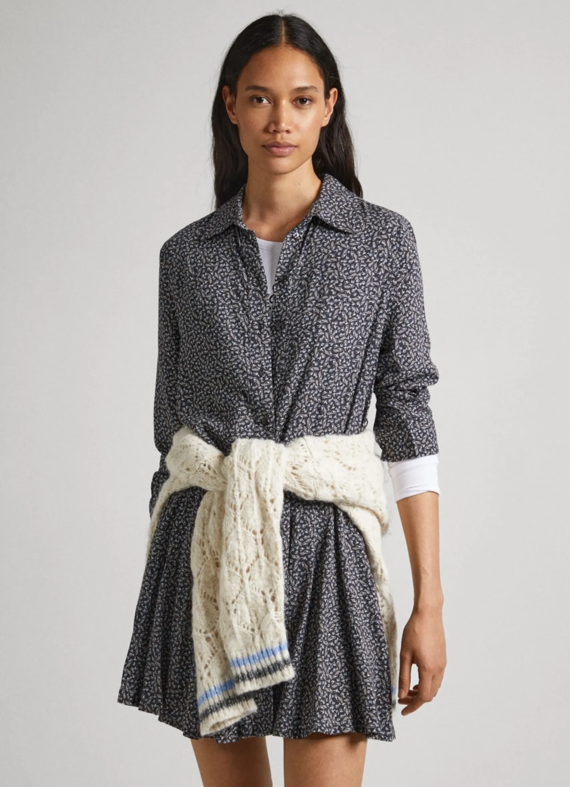 Mulher Pepe Jeans Vestidos E Macacões>Vestido Dobby Com Padrao Floral