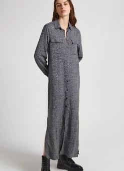 Mulher Pepe Jeans Vestidos E Macacões>Vestido Dobby Com Padrao Floral
