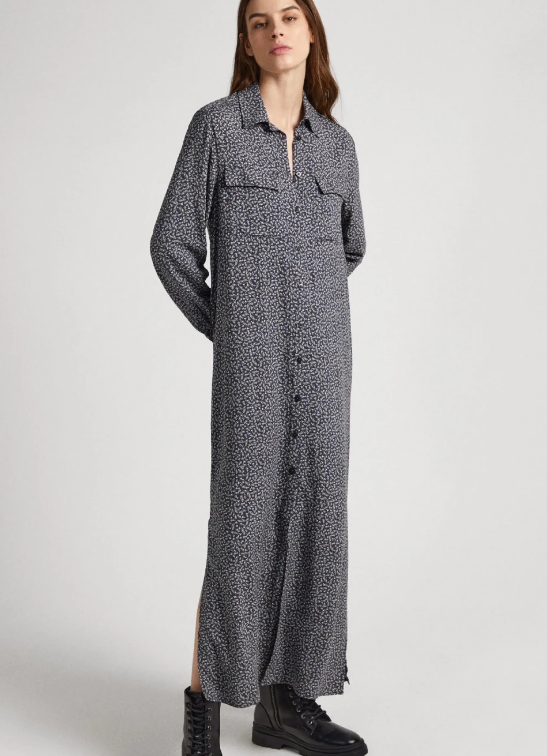Mulher Pepe Jeans Vestidos E Macacões>Vestido Dobby Com Padrao Floral