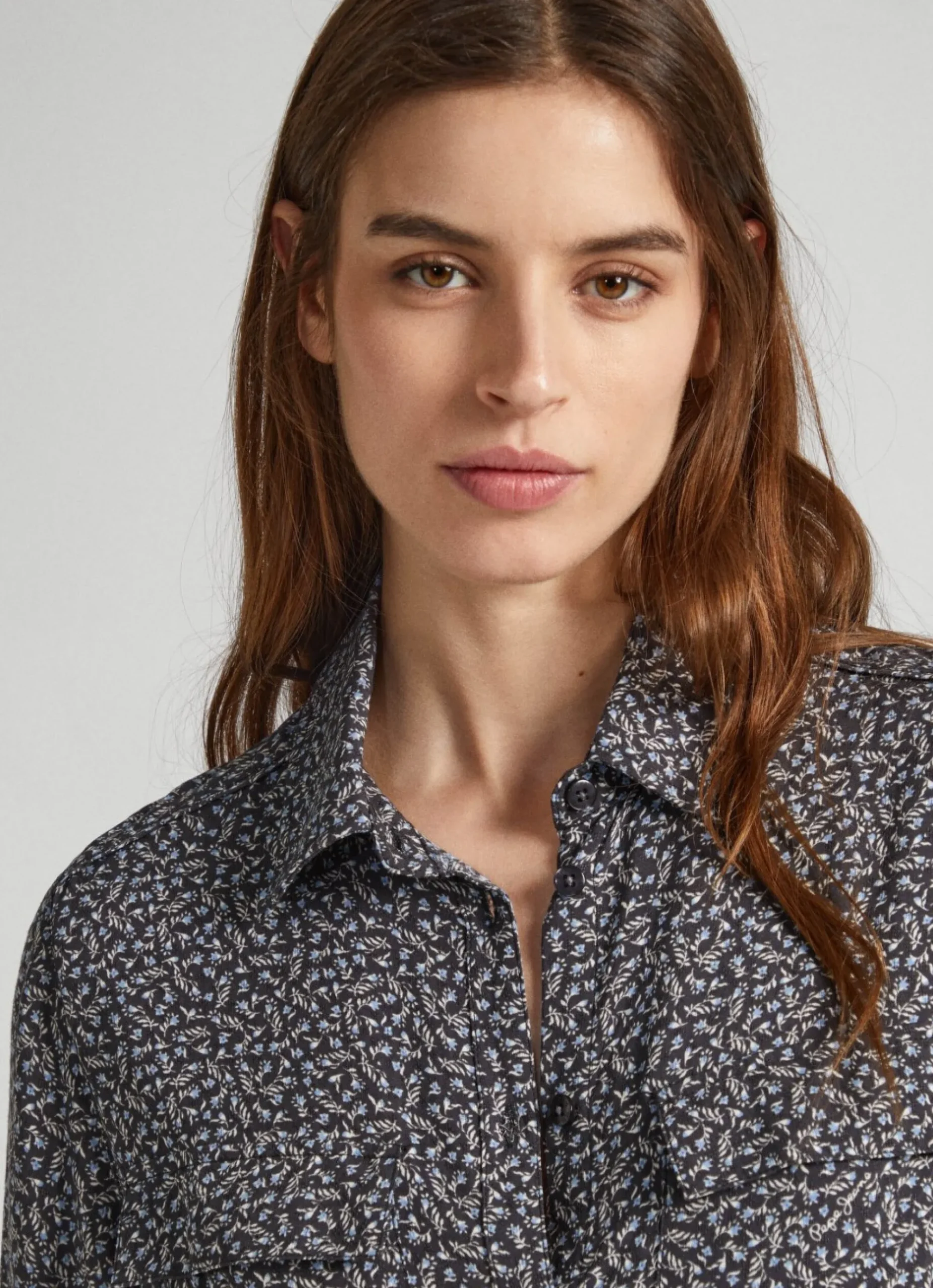 Mulher Pepe Jeans Vestidos E Macacões>Vestido Dobby Com Padrao Floral