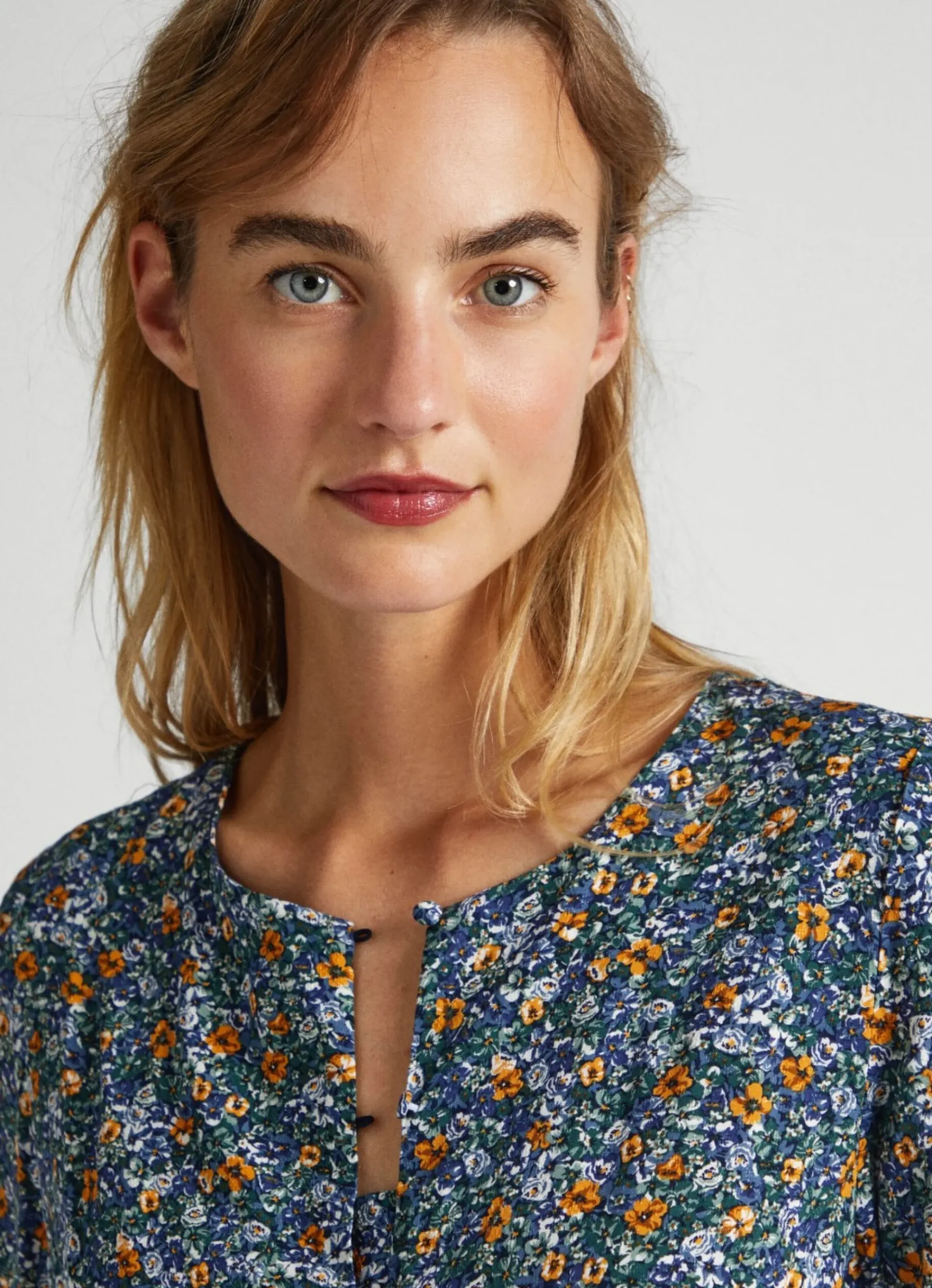 Mulher Pepe Jeans Vestidos E Macacões>Vestido Dobby Com Padrao Floral